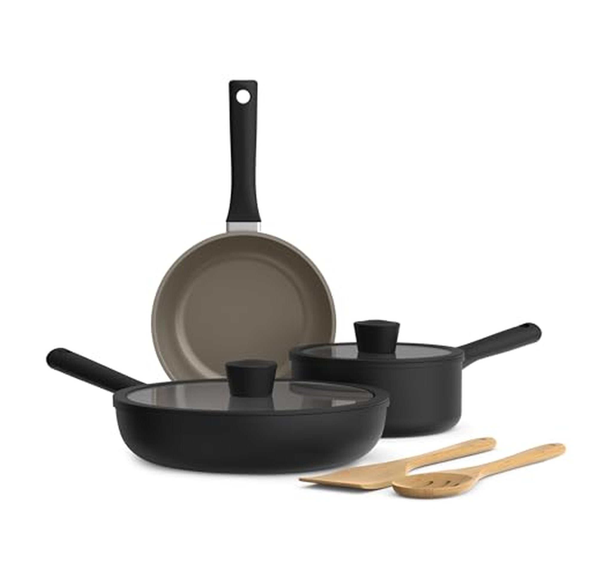 BELLA 7 Piece Ceramic Nonstick Cookware Set