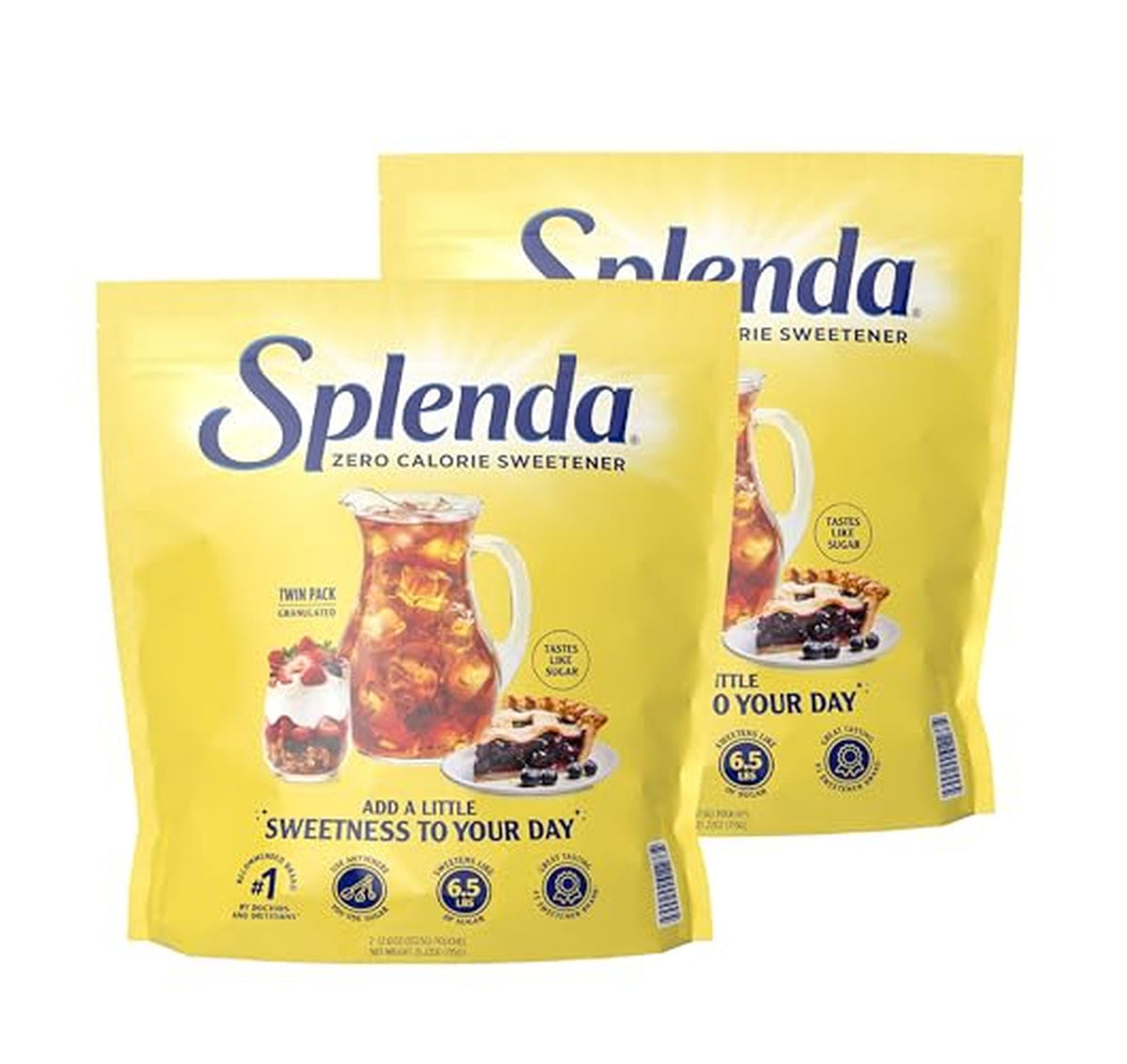 2 Pack SPLENDA Zero Calorie Granulated Sweetener 25.22 oz