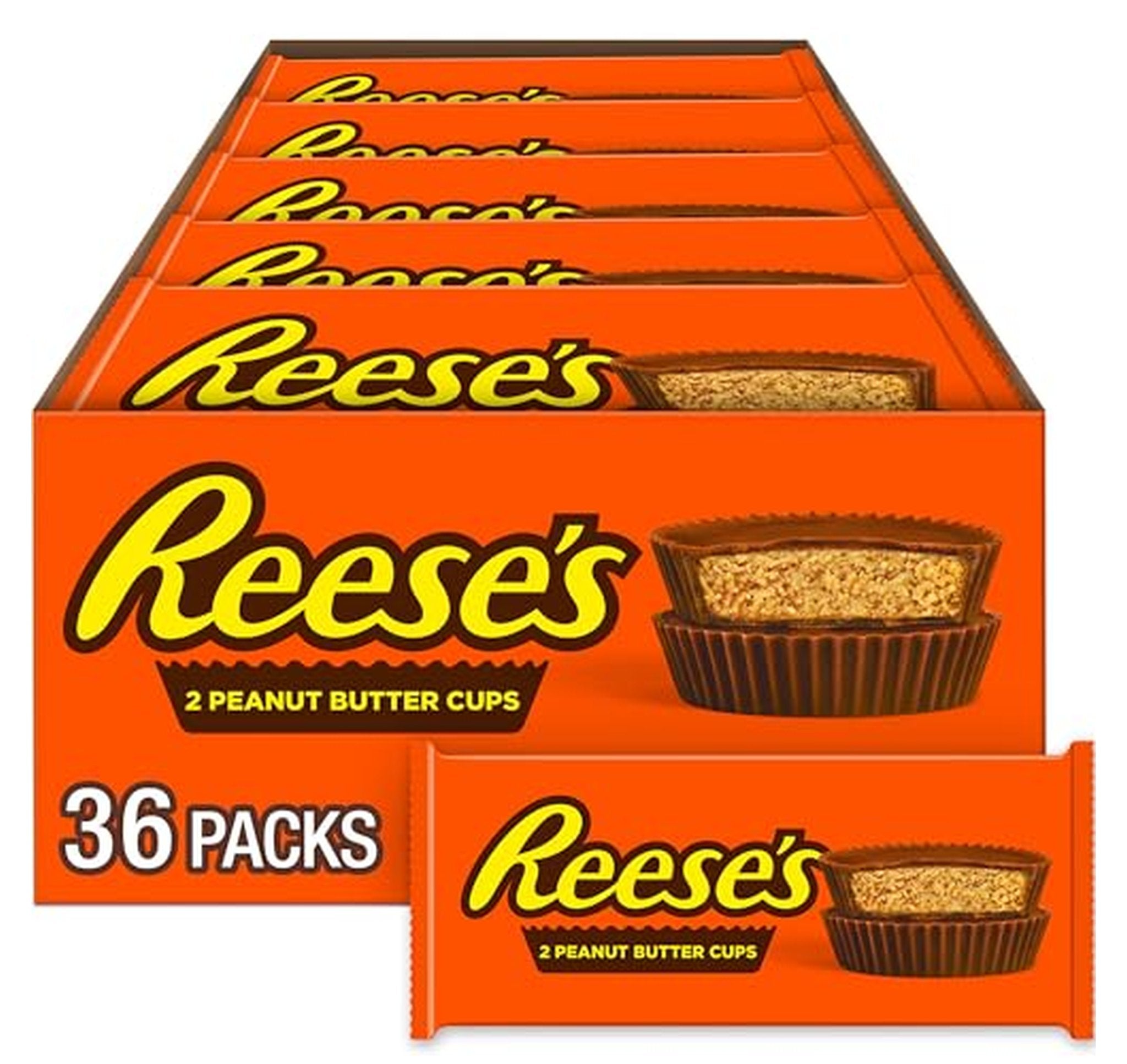 36 Pack Reese's Peanut Butter Cups Candy Bars