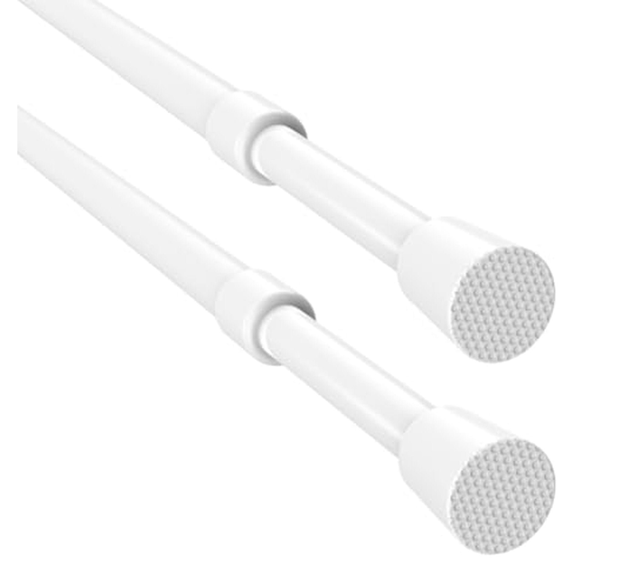 2 Pack Adjustable Spring Tension Curtain Rods