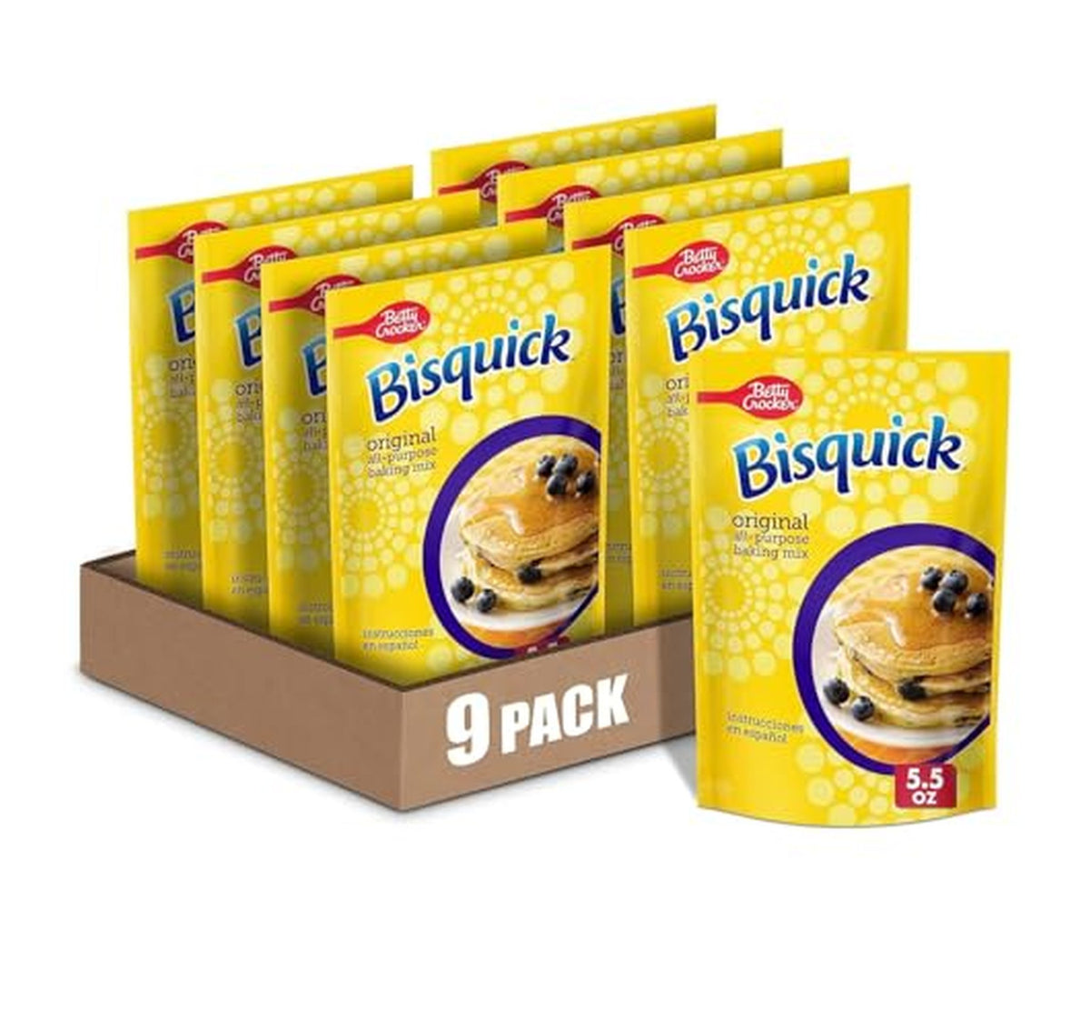 9 Pack Bisquick Original All-Purpose Baking Mix 5.5 oz (OU)