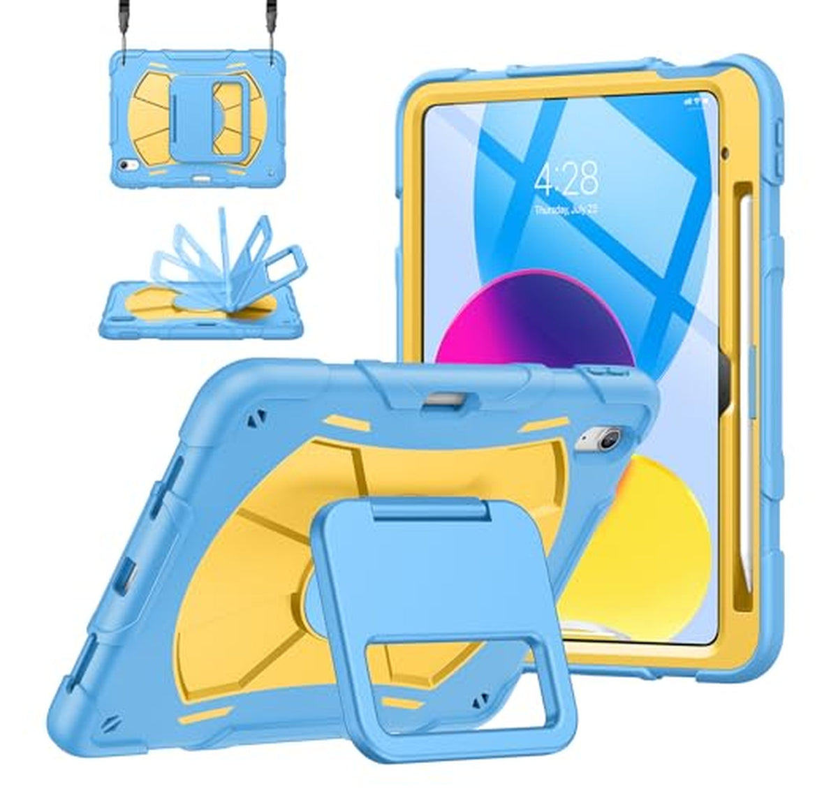 Rugged Shockproof Case for iPad 11th 10th Gen