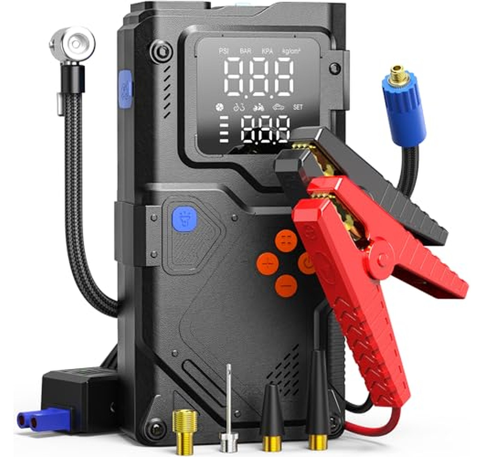 6000A Jump Starter with 150PSI Air Compressor