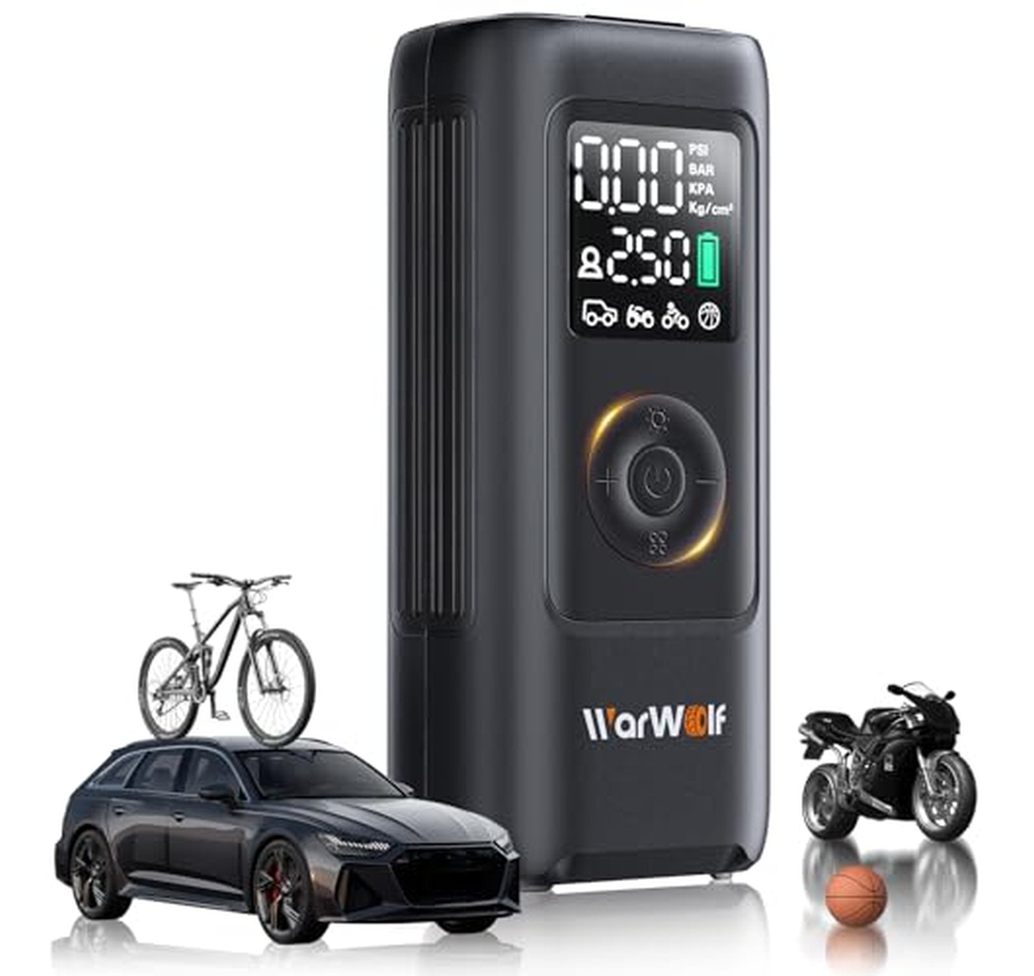 160PSI Rechargeable Portable Tire Inflator Air Compressor