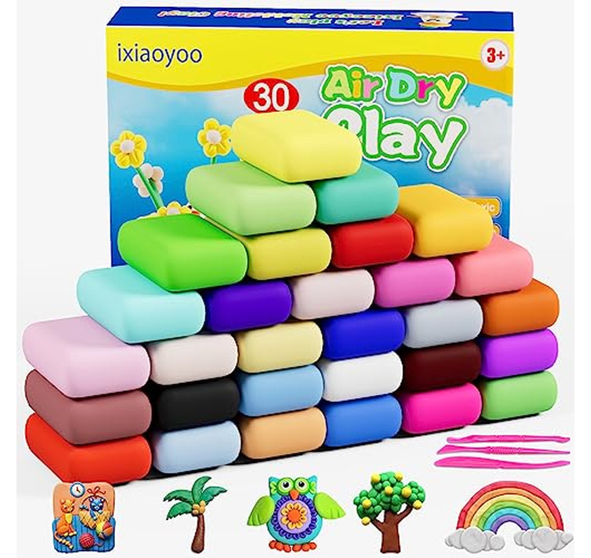 30 Pack Air Dry Foam Modeling Clay Set