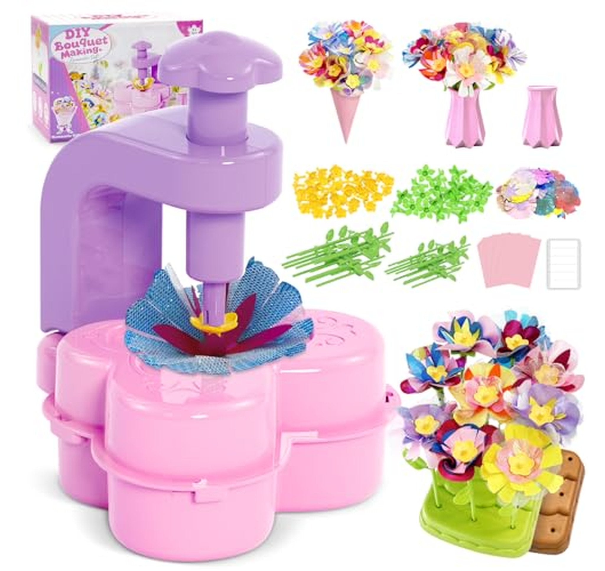STEM Fabric Flower Bouquet Craft Kit for Kids