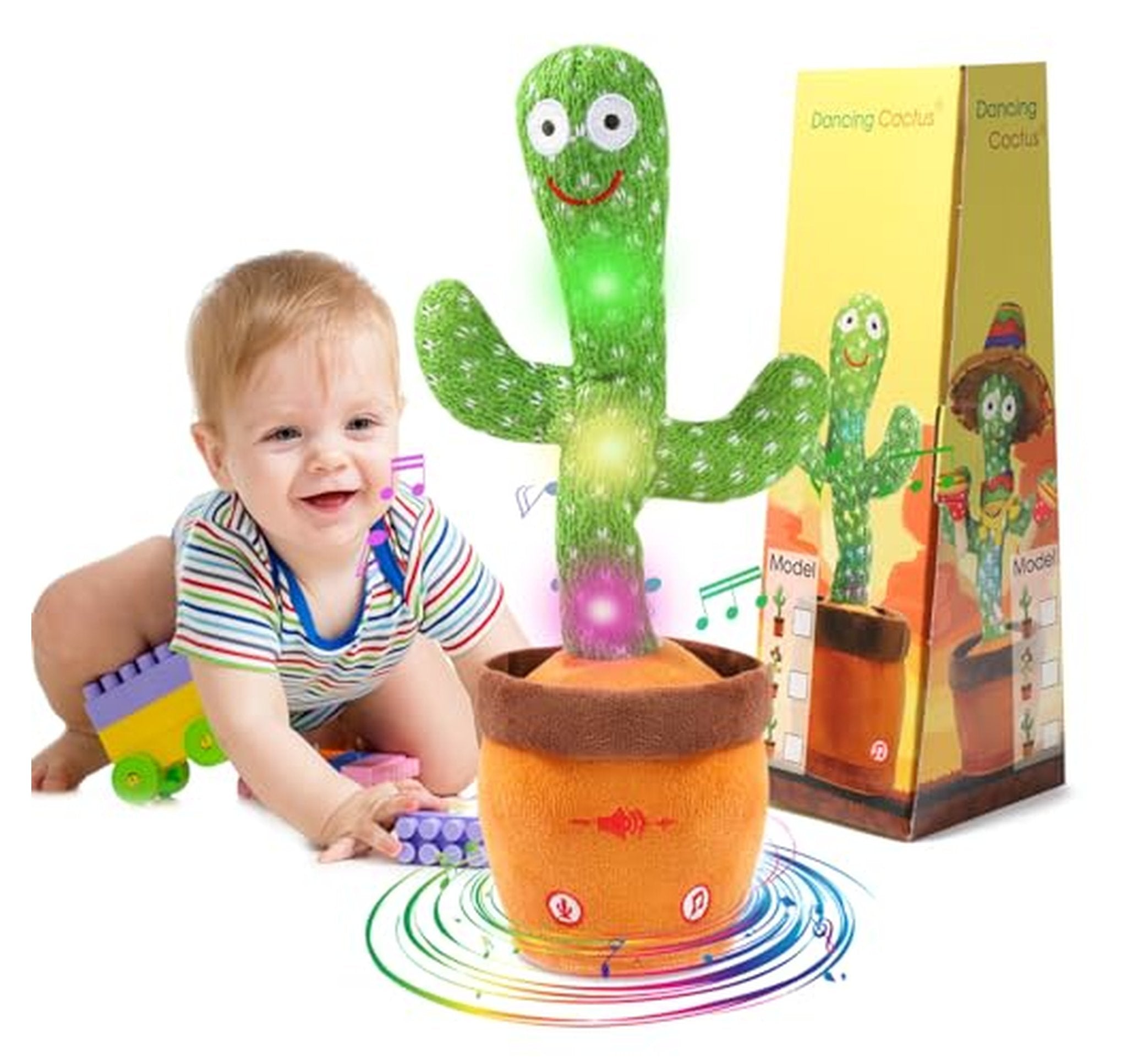 Talking Dancing Cactus Toy with Music and Recording