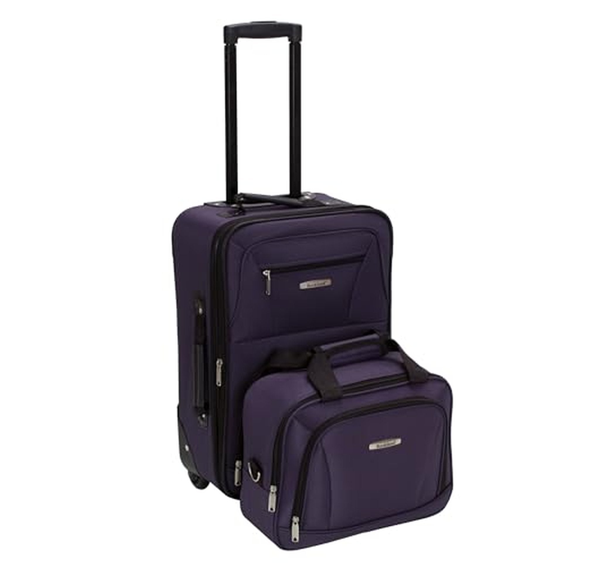 2 Piece Rockland Expandable Softside Upright Luggage Set