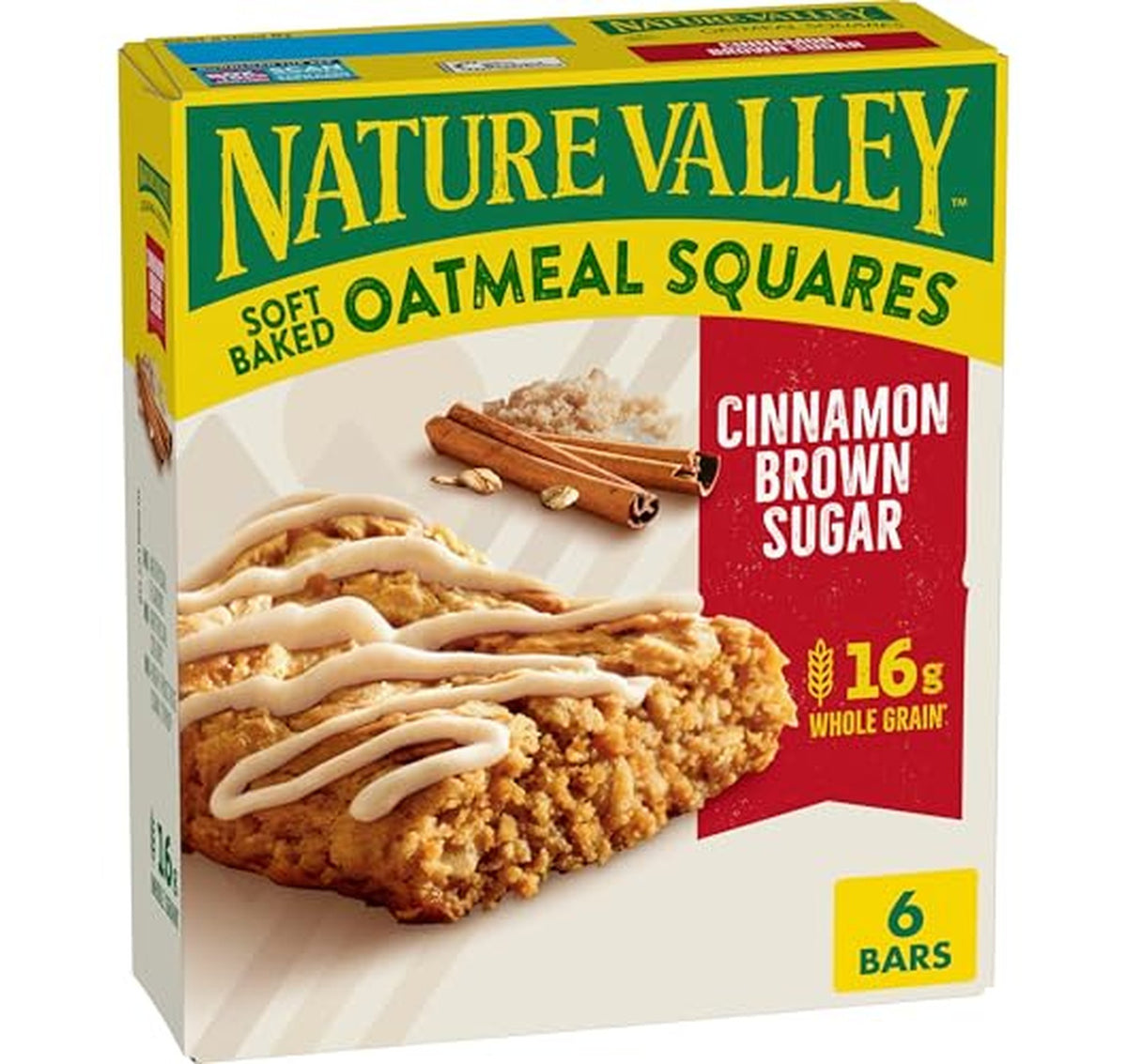 Nature Valley Cinnamon Brown Sugar Oatmeal Squares 6 Count