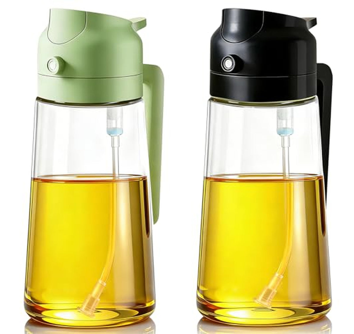 2 Pack Oil Sprayer and Dispenser Bottles