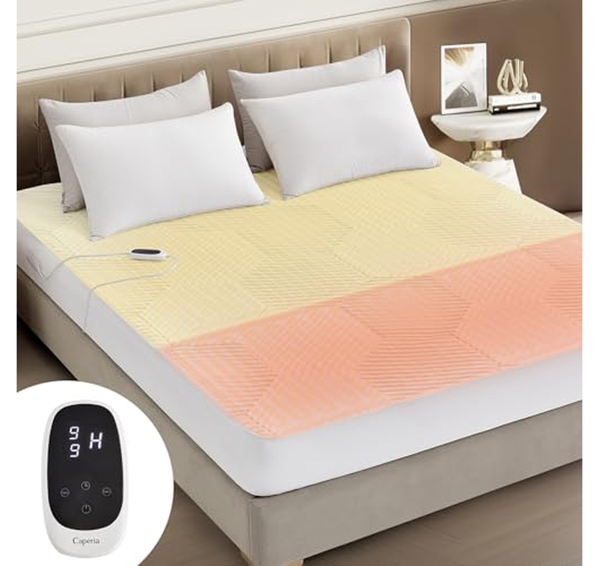 Multizone Waterproof Heated Mattress Pad Twin