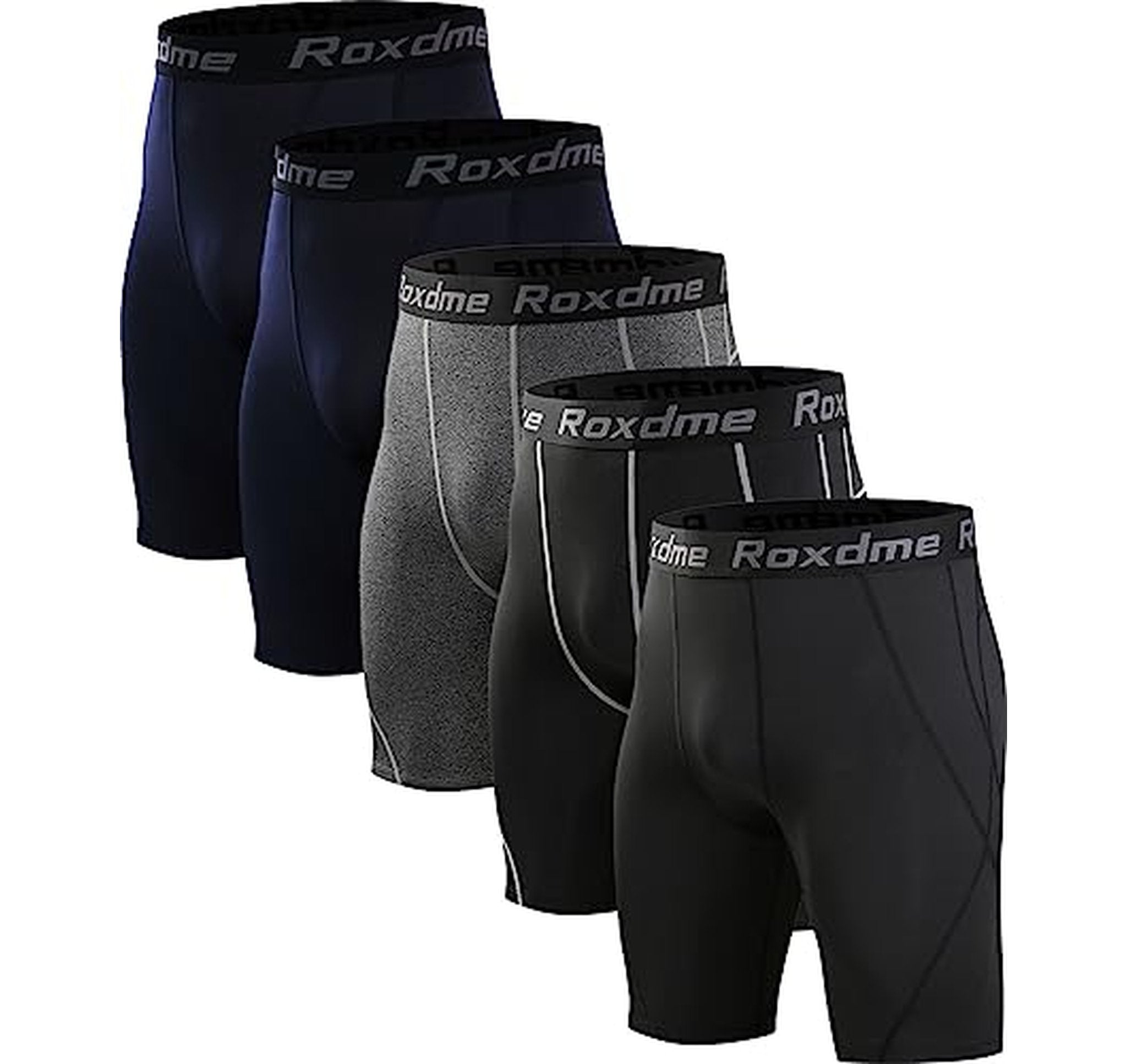 5 Pack Compression Workout Shorts Tights