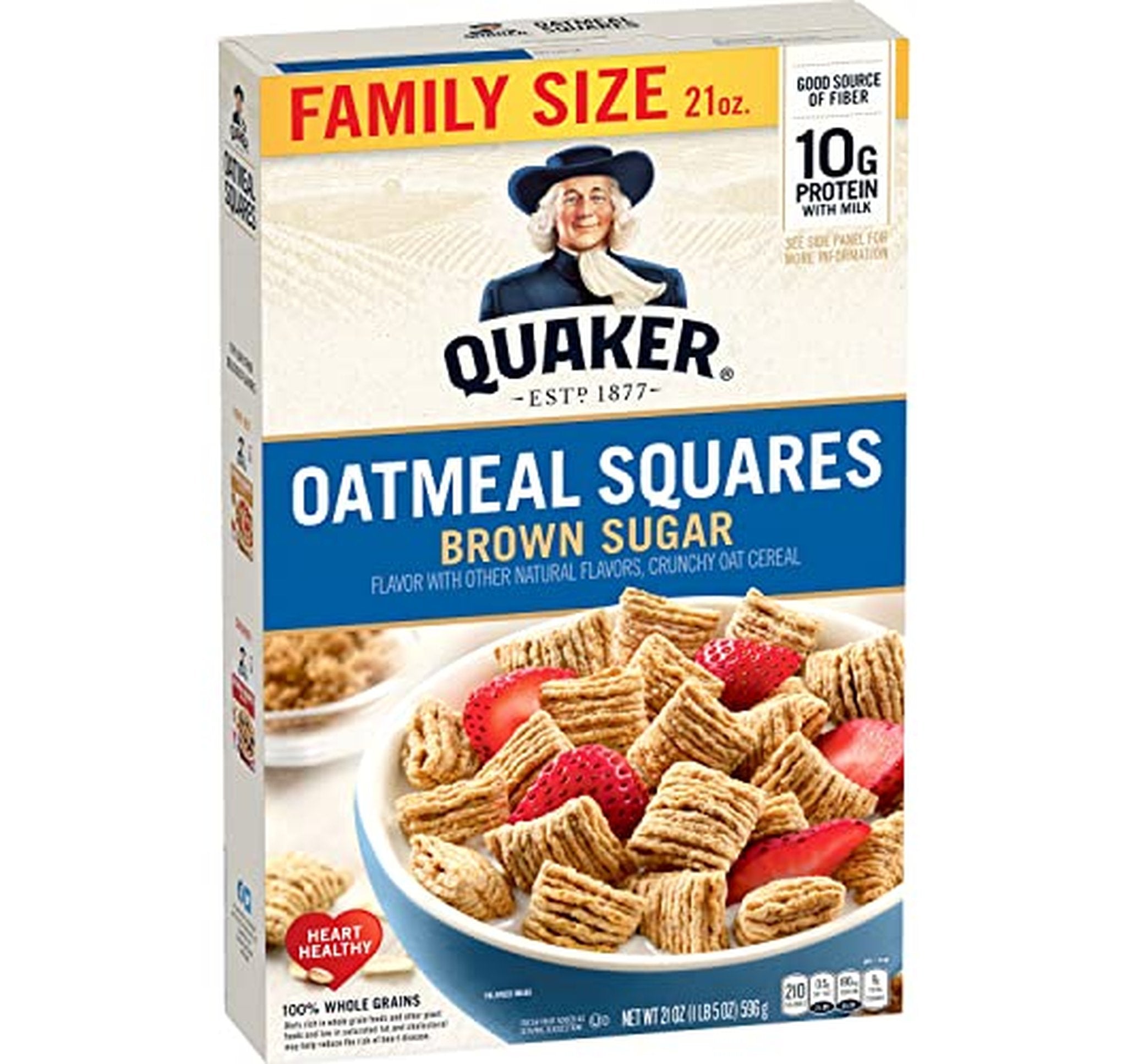 Quaker Oatmeal Squares Brown Sugar Cereal 21oz