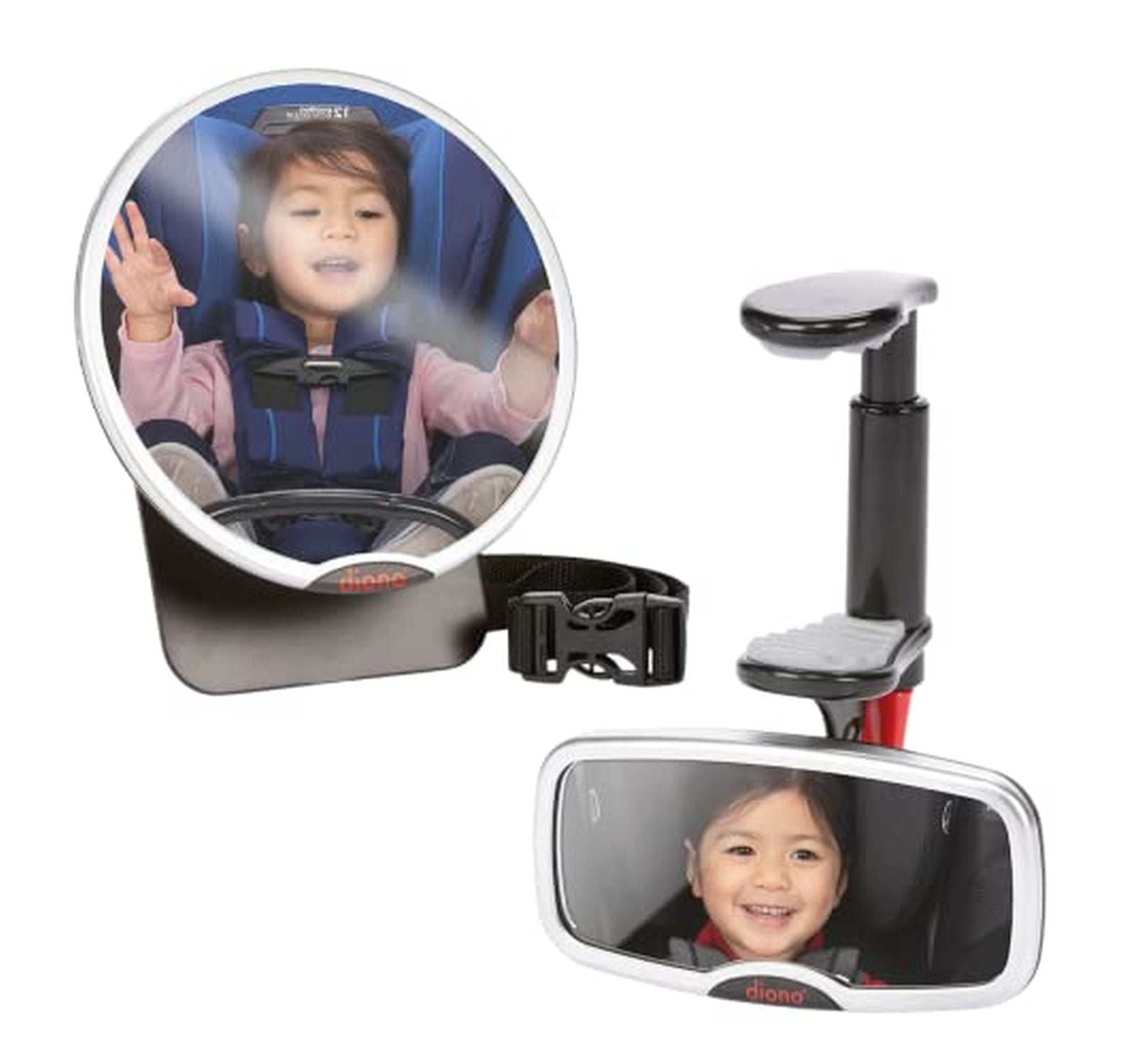 2 Pack Diono Adjustable Shatterproof Baby Car Mirrors