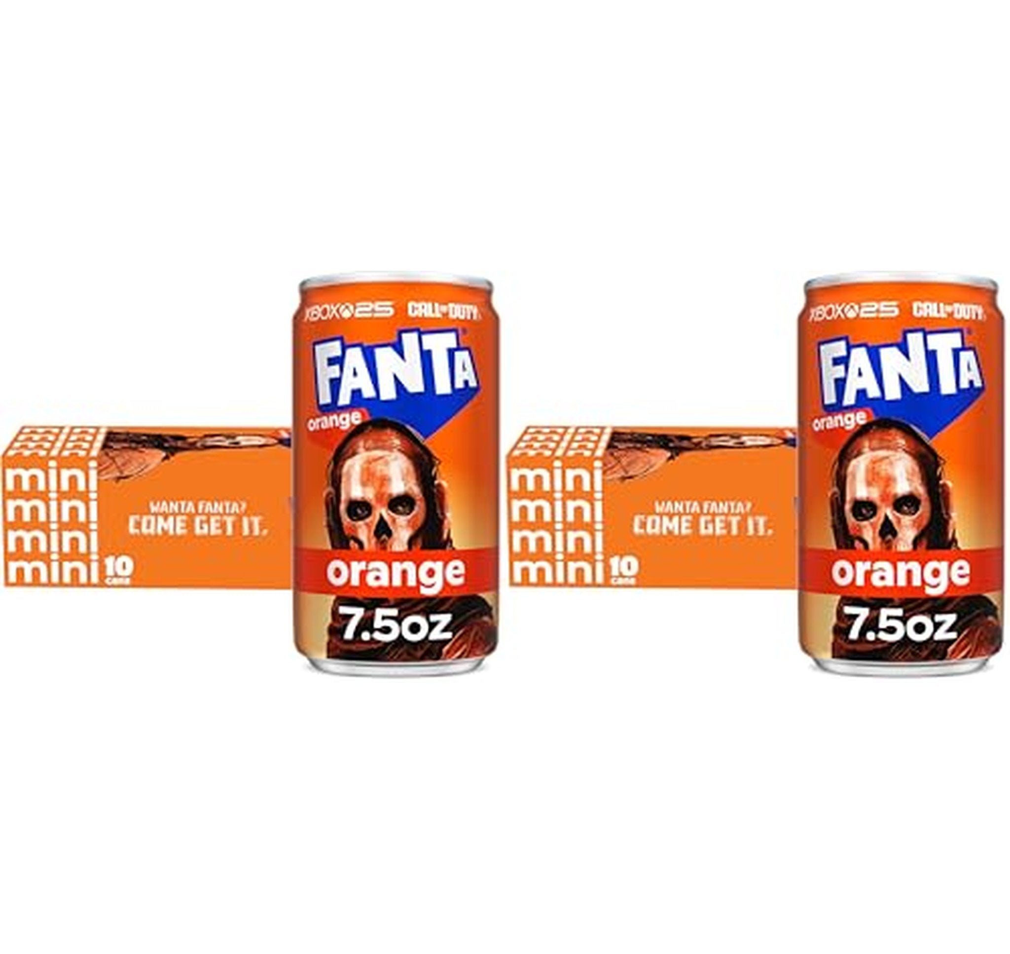 20 Pack Fanta Orange Soda 7.5 fl oz Cans