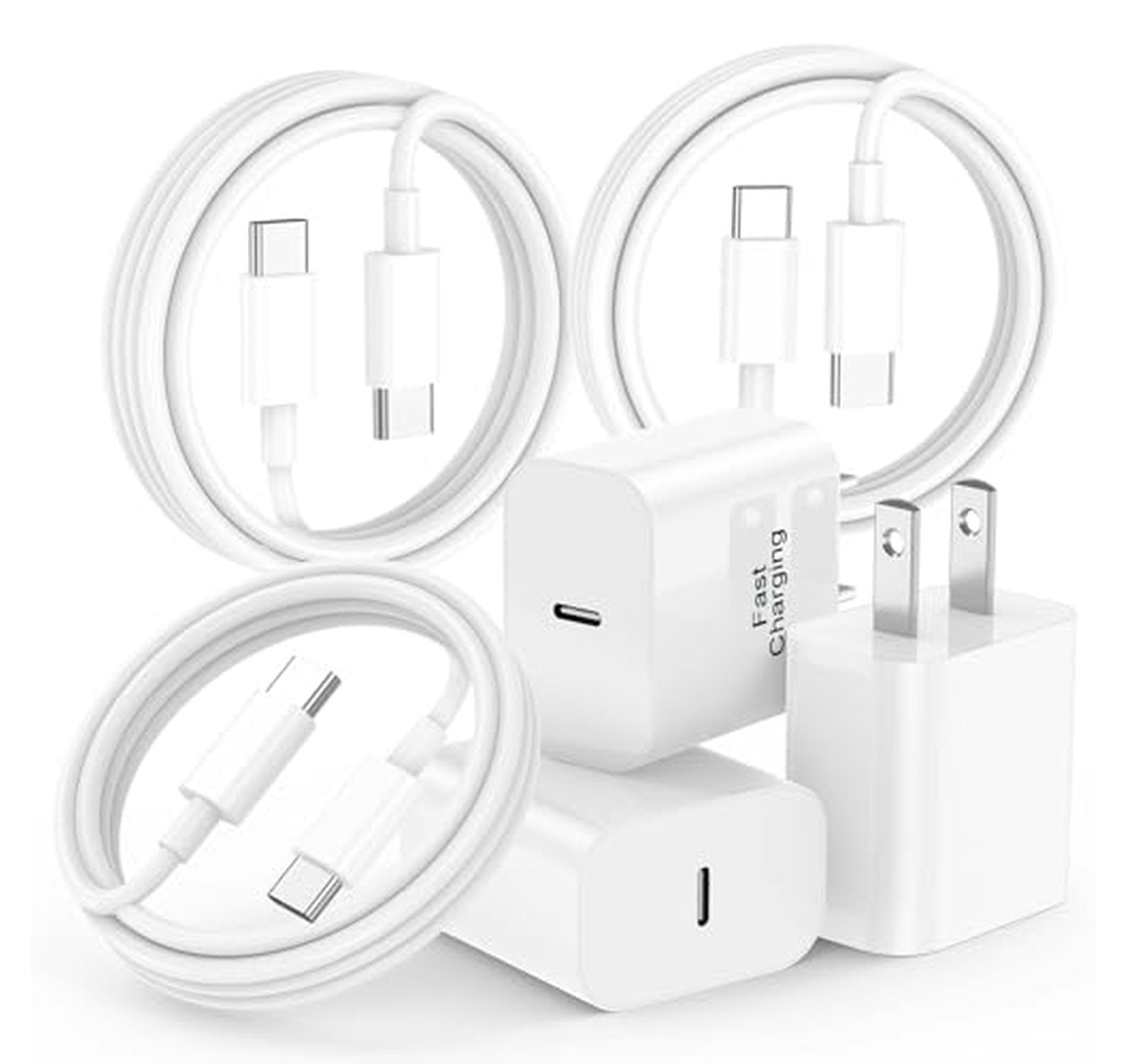 3 Pack 20W USB C Fast Charger Blocks