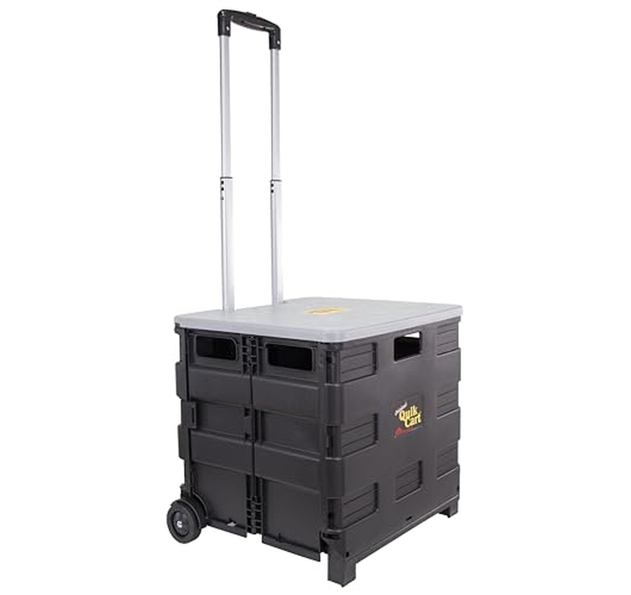 Collapsible Rolling Crate with Seat, 80 lb Capacity