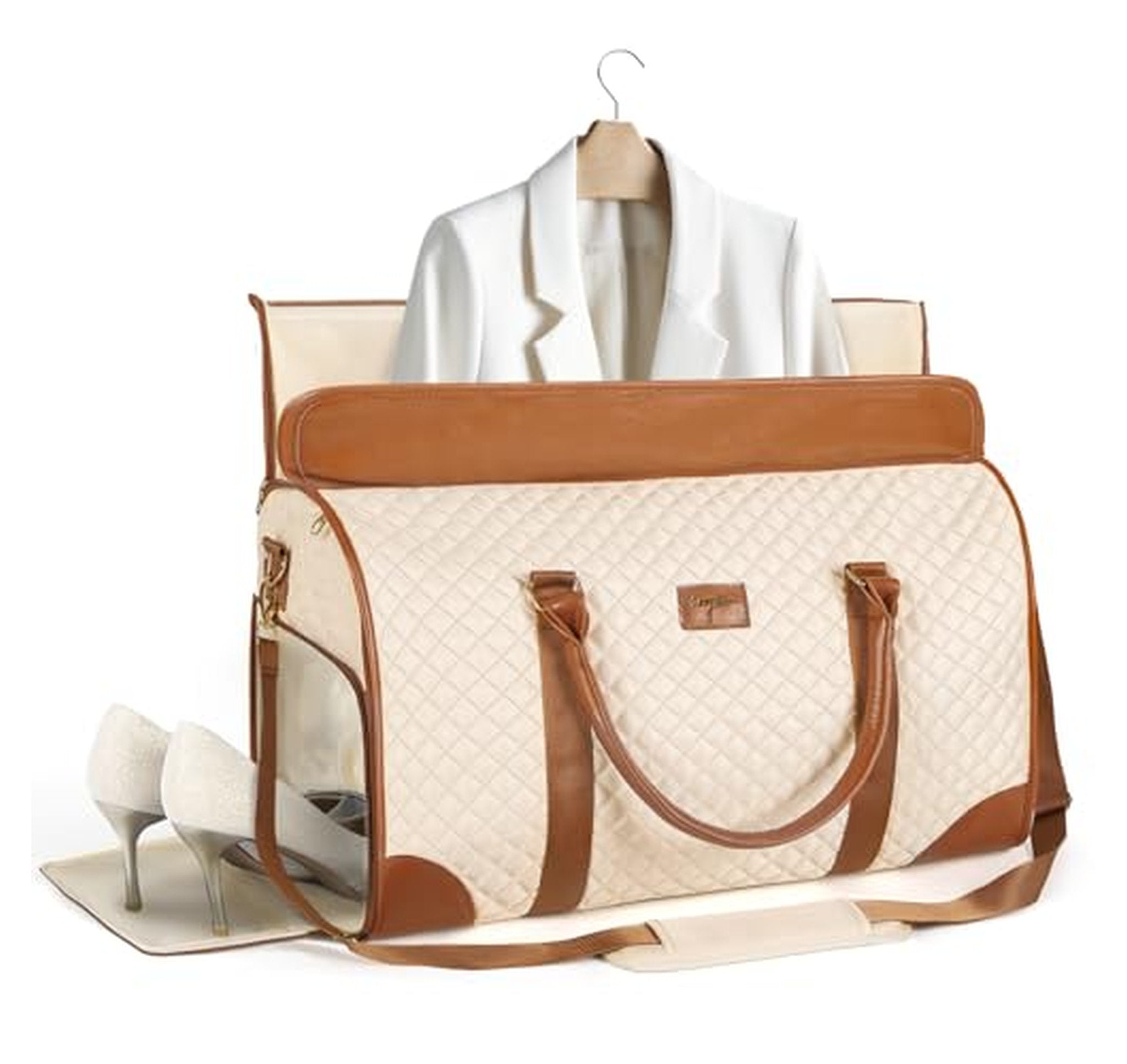 Convertible Carry-On Garment Duffel Bag with Shoe Compartment