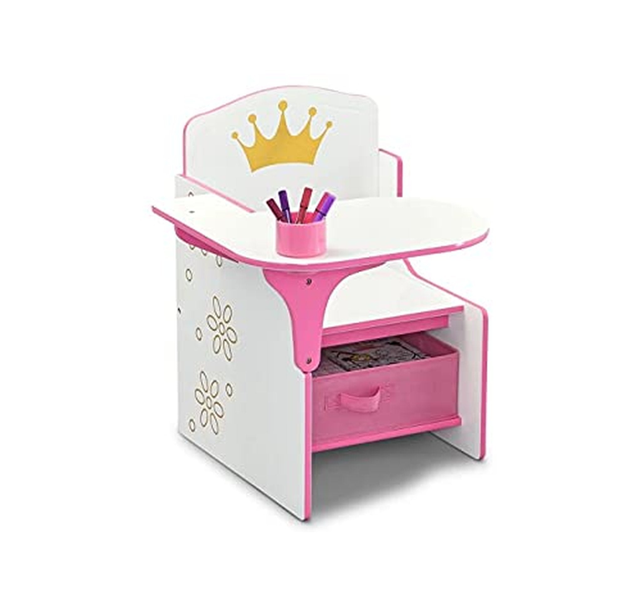 Delta Children Princess Crown Kids Chair Desk