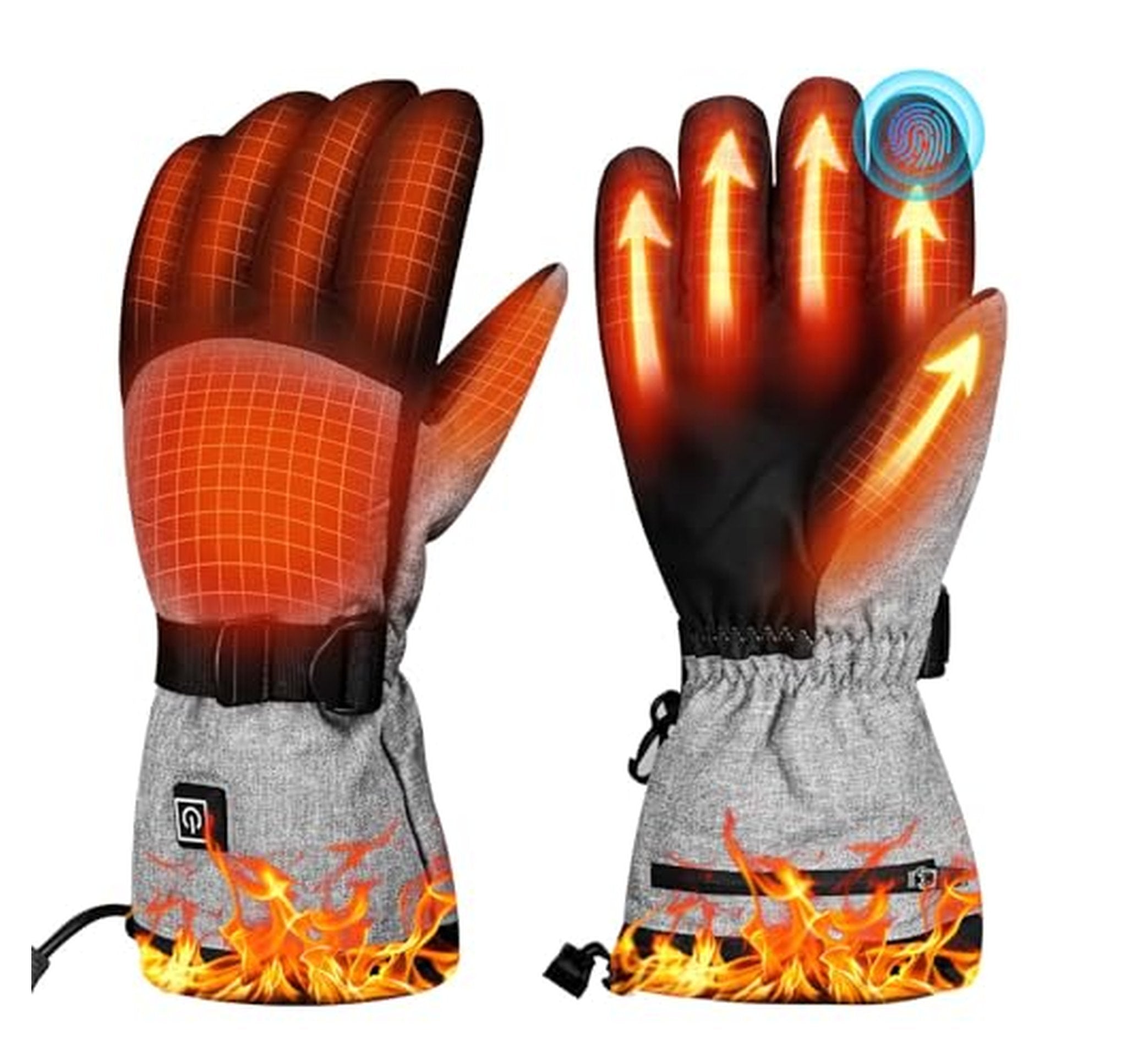 Rechargeable Electric Heated Gloves with 3 Heat Levels