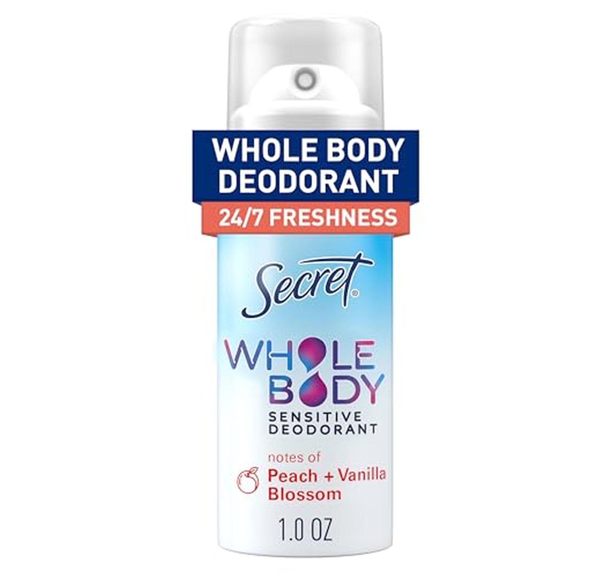 Secret Aluminum Free Whole Body Deodorant Spray 1oz