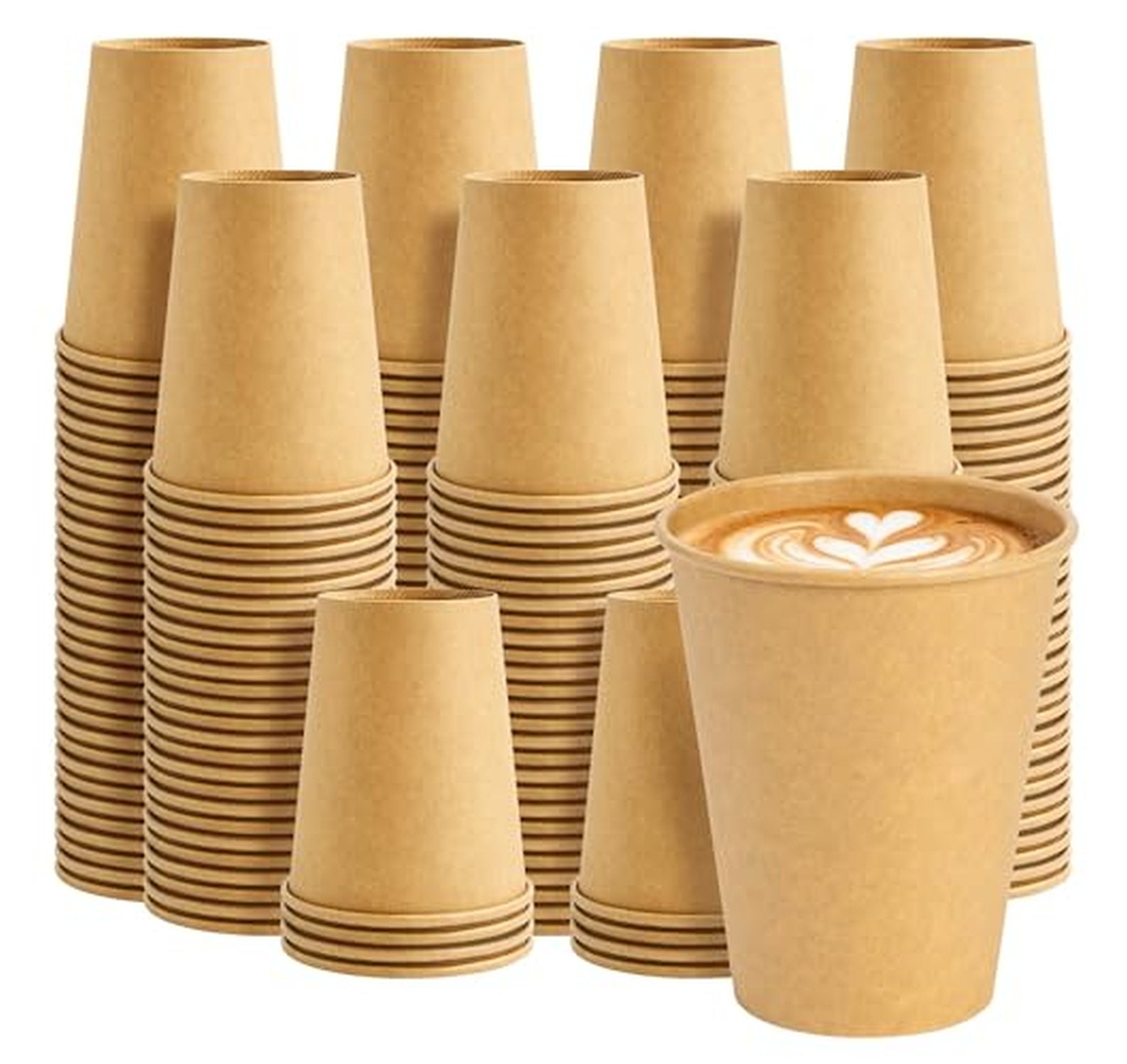 200 Pack 8oz Disposable Paper Coffee Cups