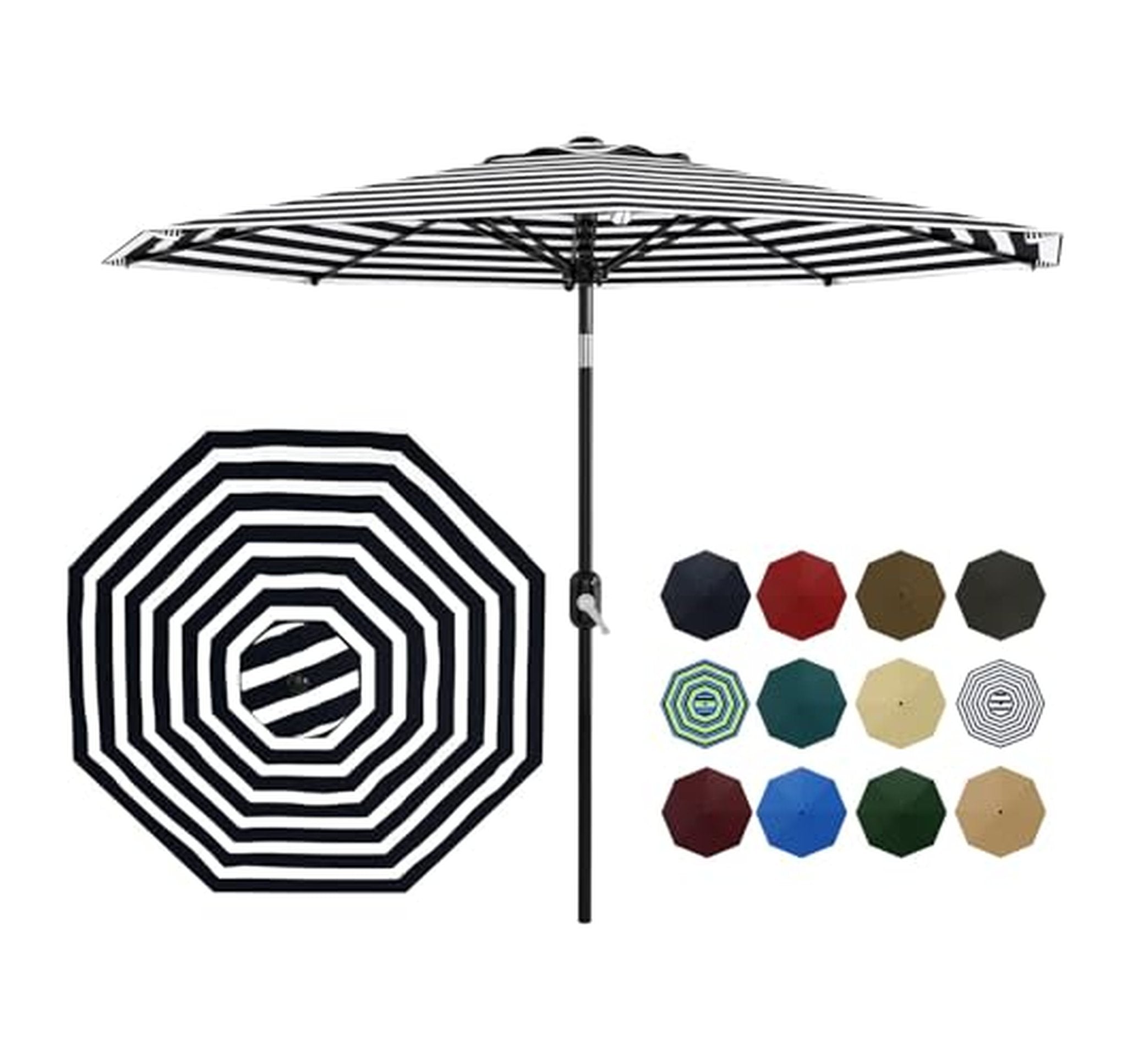 9 ft Crank Tilt Patio Table Umbrella