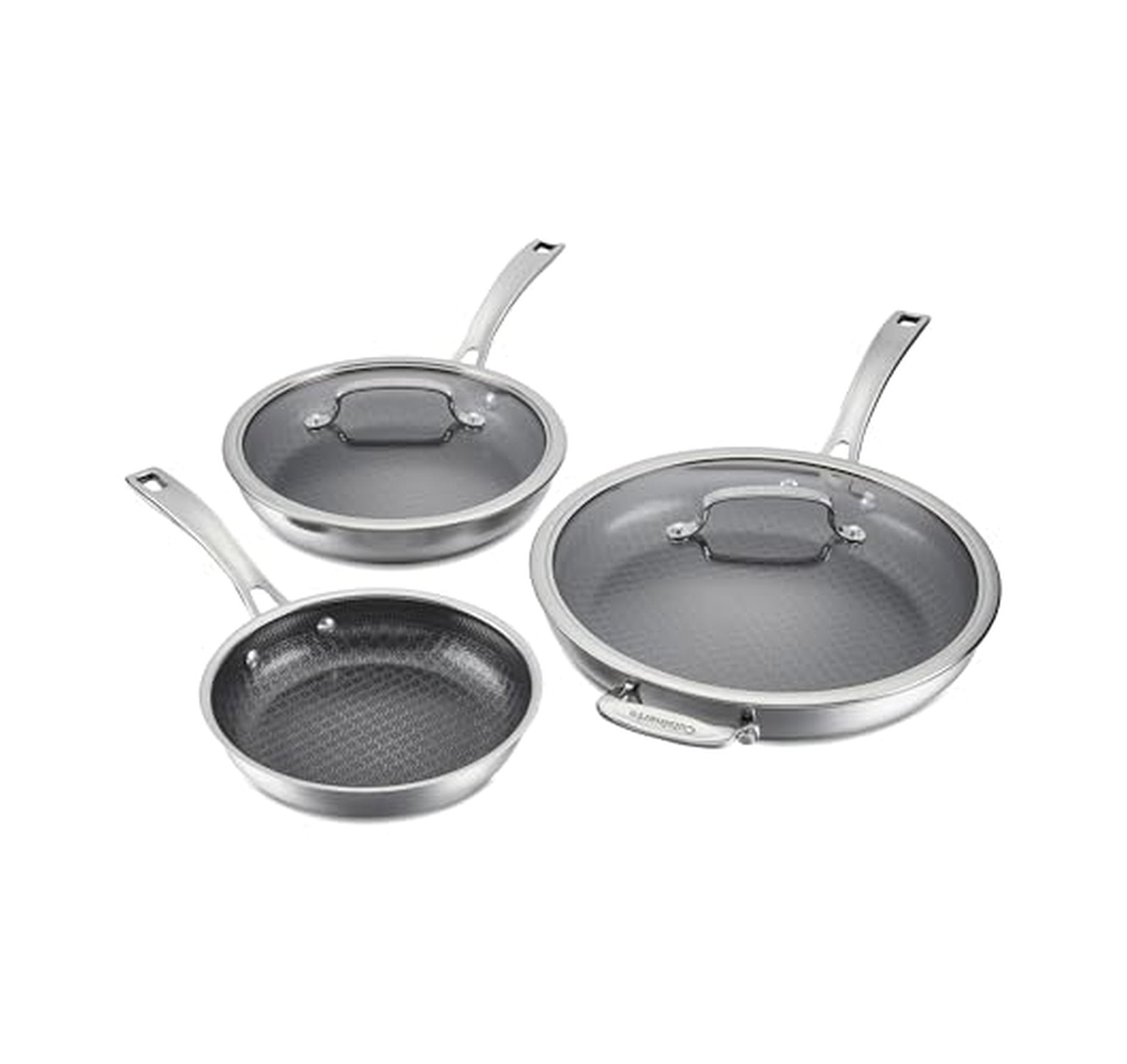 5 Piece Cuisinart Hybrid Nonstick Stainless Steel Cookware