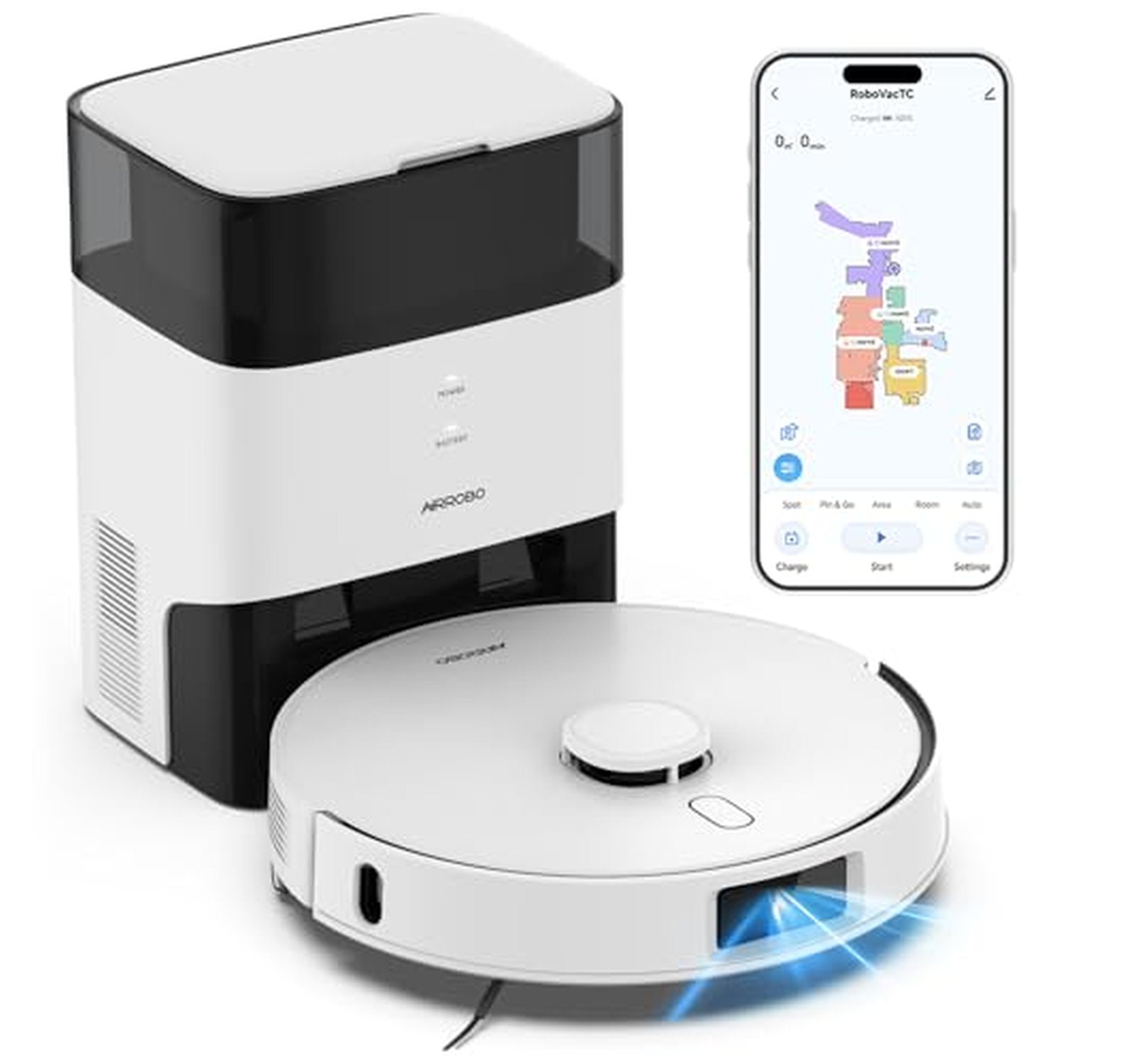 AIRROBO Self-Emptying Robot Vacuum and Mop