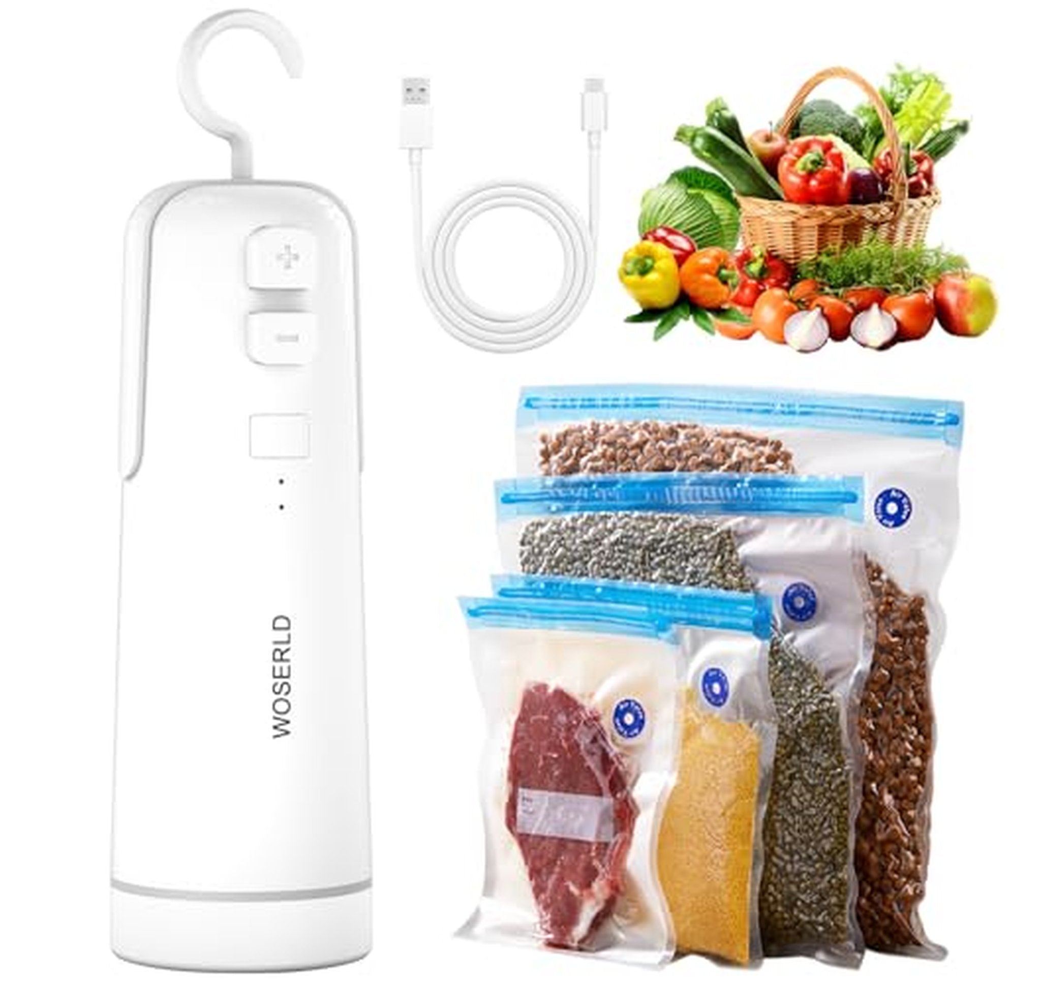 Mini Handheld Vacuum Food Sealer and Bag Cutter