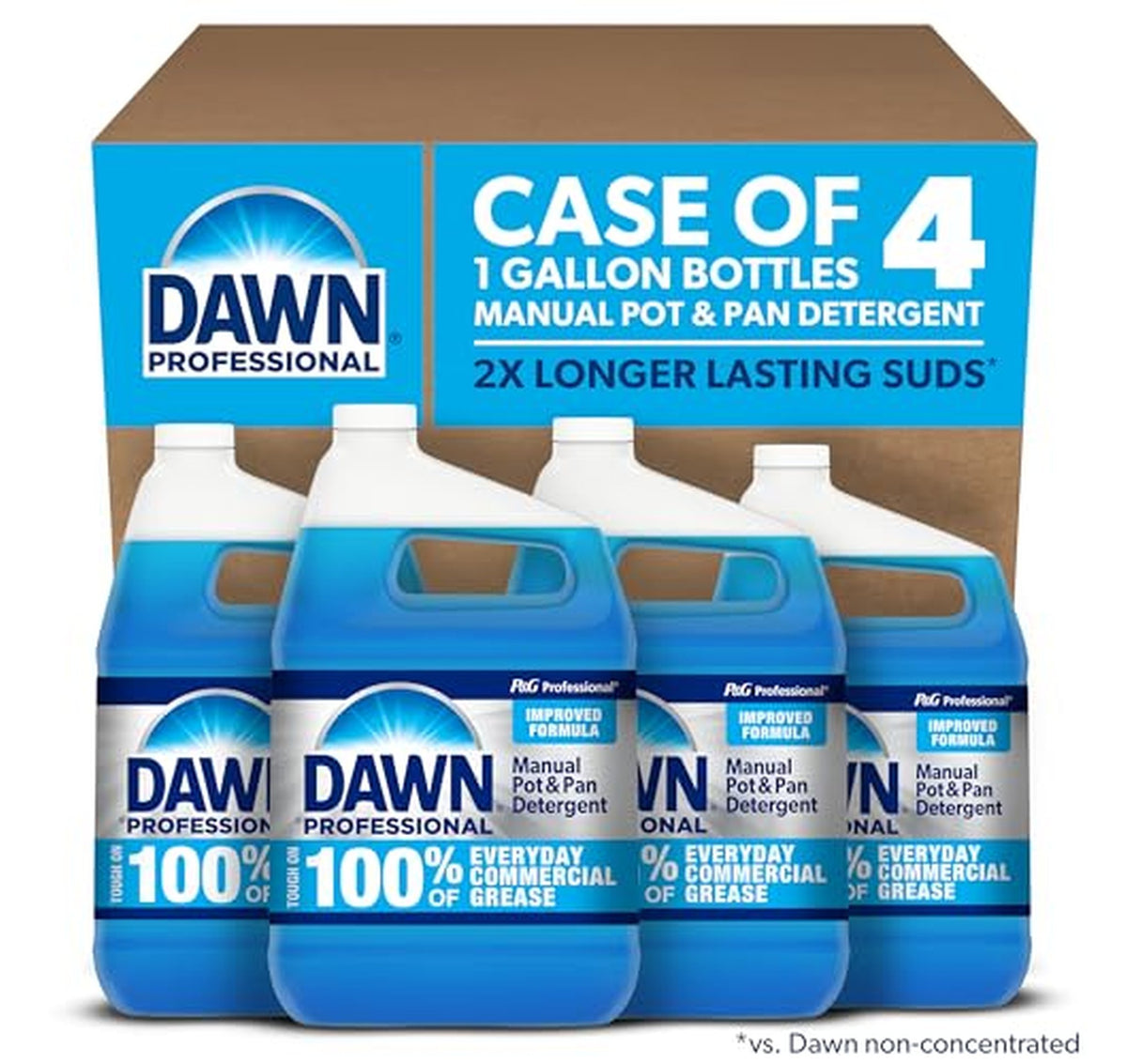 4 Pack Dawn Pro Manual Pot and Pan Detergent