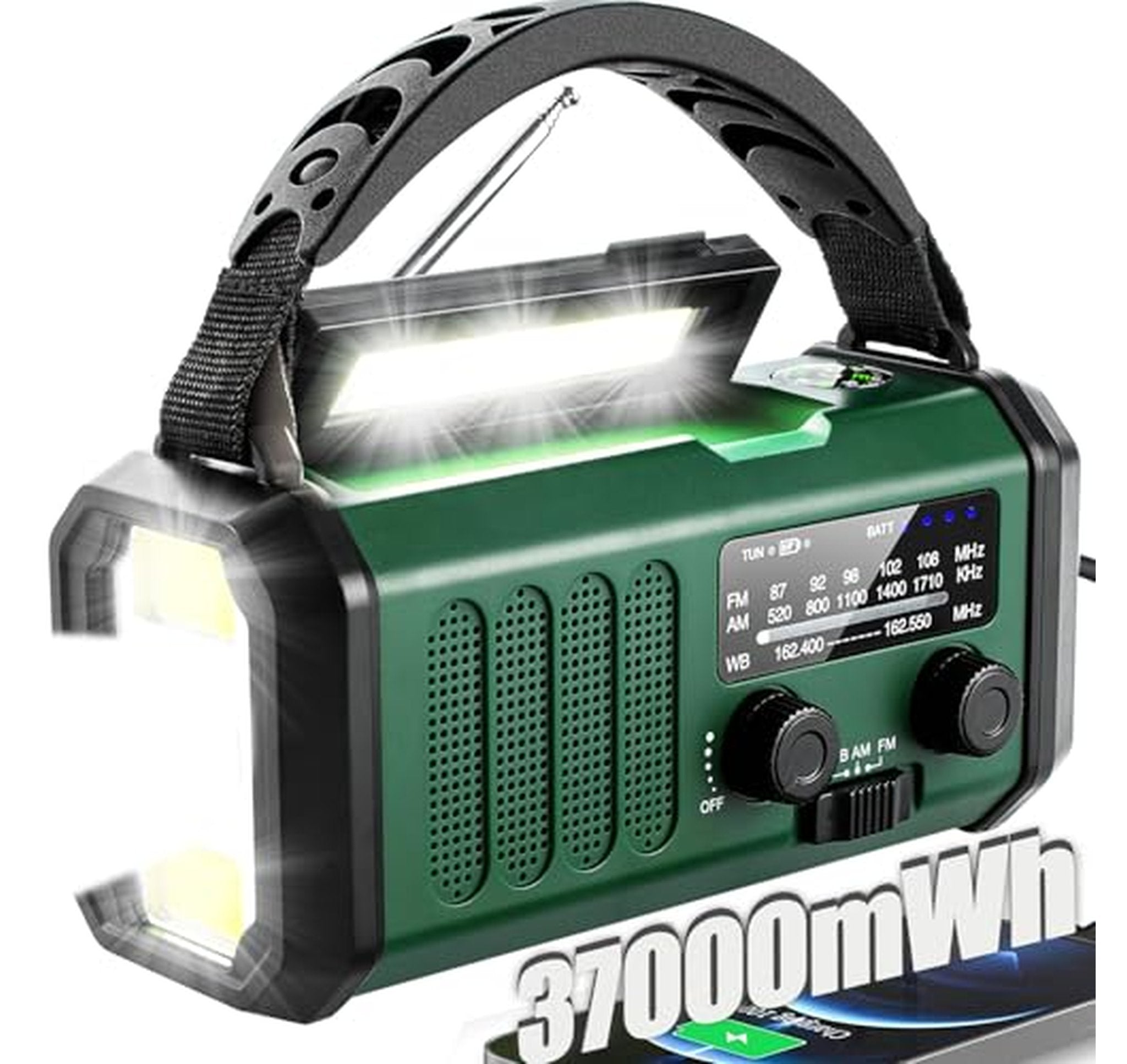 Solar Hand Crank NOAA Weather Emergency Radio Charger