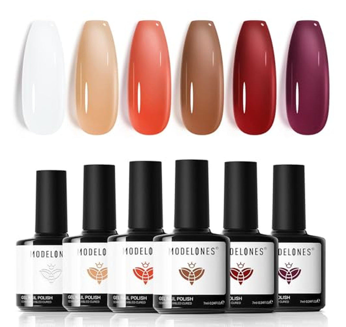 6 Color Jelly Tortoise Gel Nail Polish Set