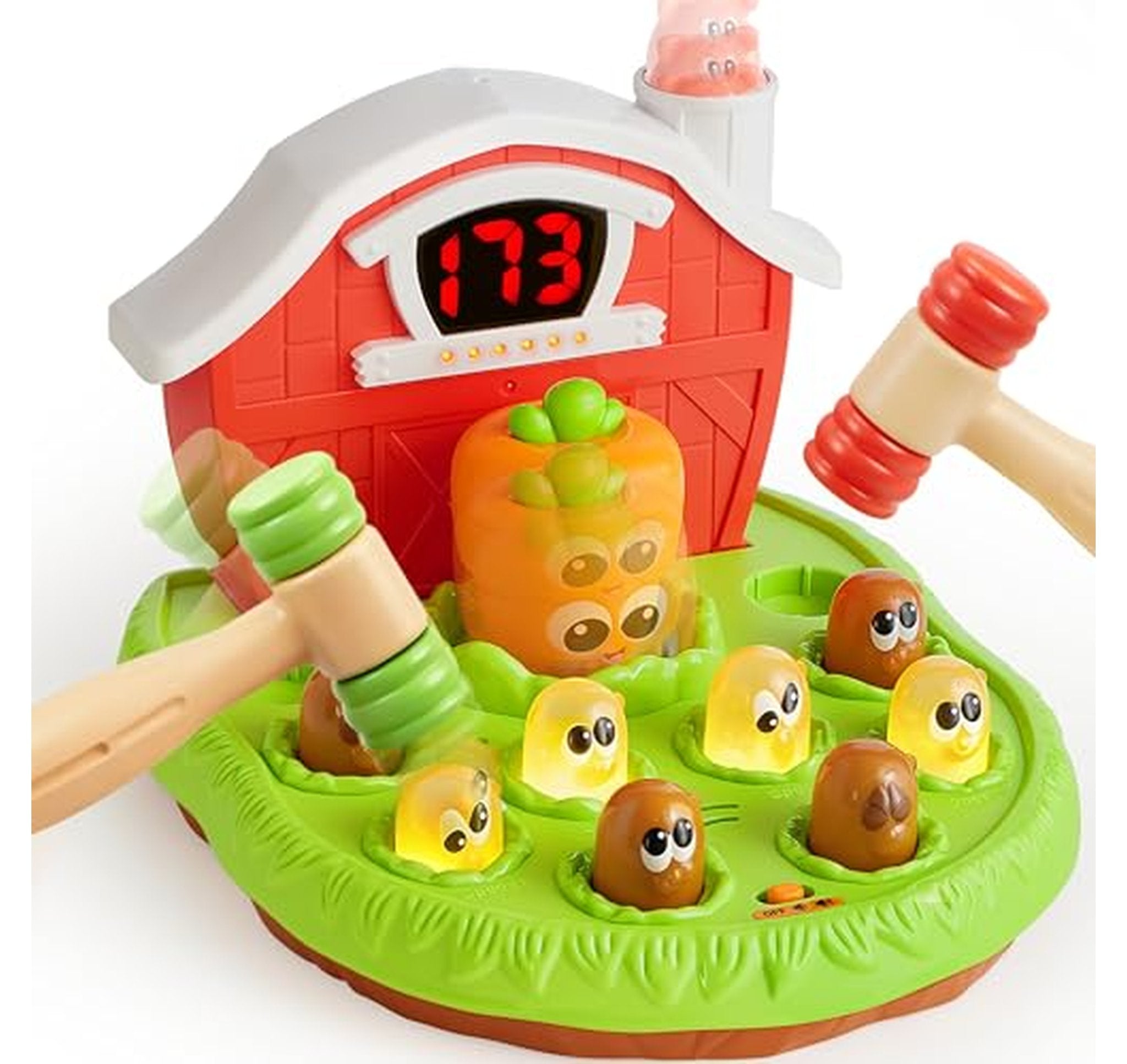 Interactive Whack Mole Game with Lights and Sounds