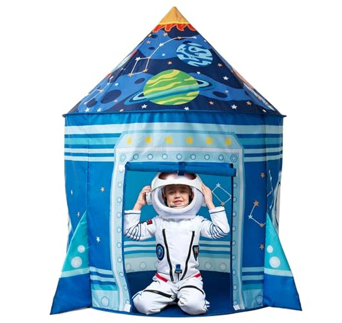 Kids Pop Up Rocket Spaceship Play Tent