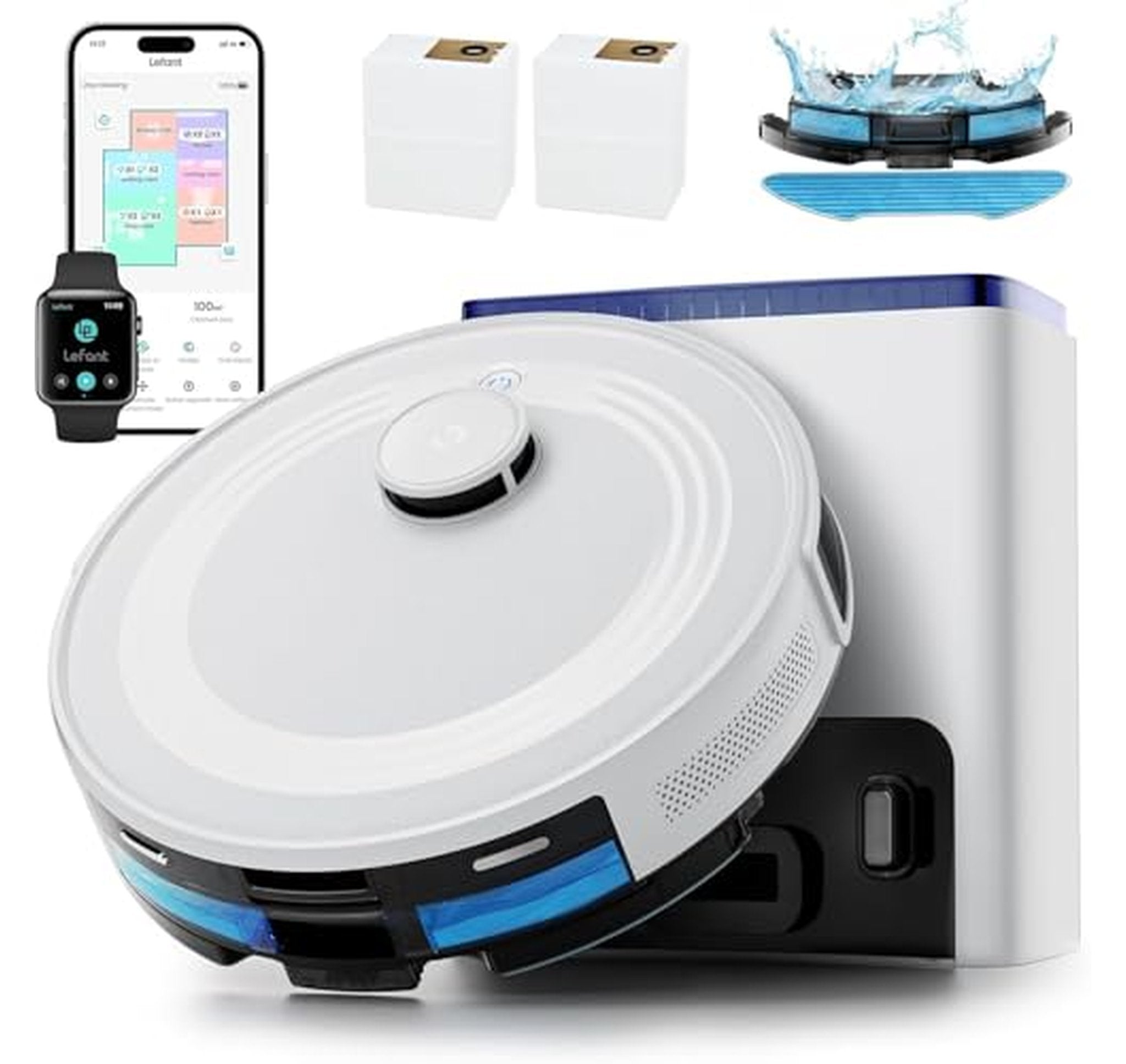 Lefant LiDAR Self-Emptying Robot Vacuum and Mop