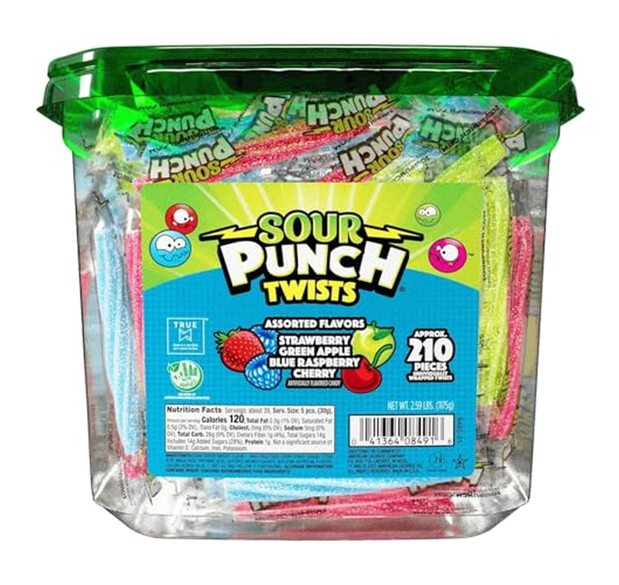 Sour Punch Twists Individually Wrapped Sour Chewy Candy (Star-K)