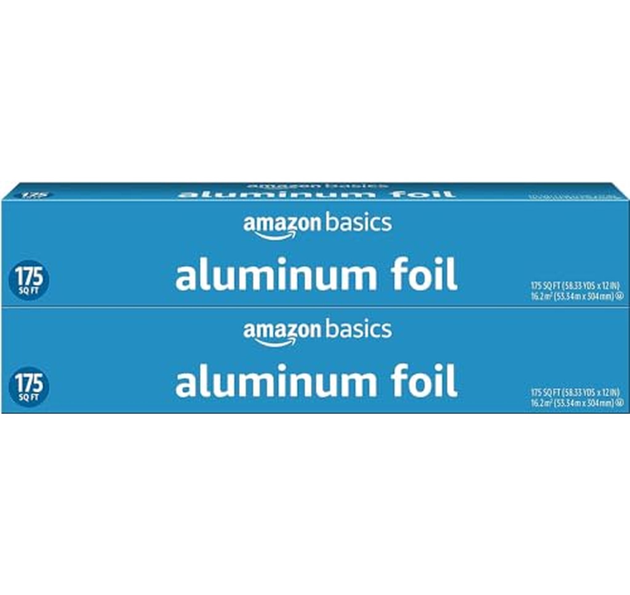 2 Pack Amazon Basics Aluminum Foil, 175 Sq Ft Rolls