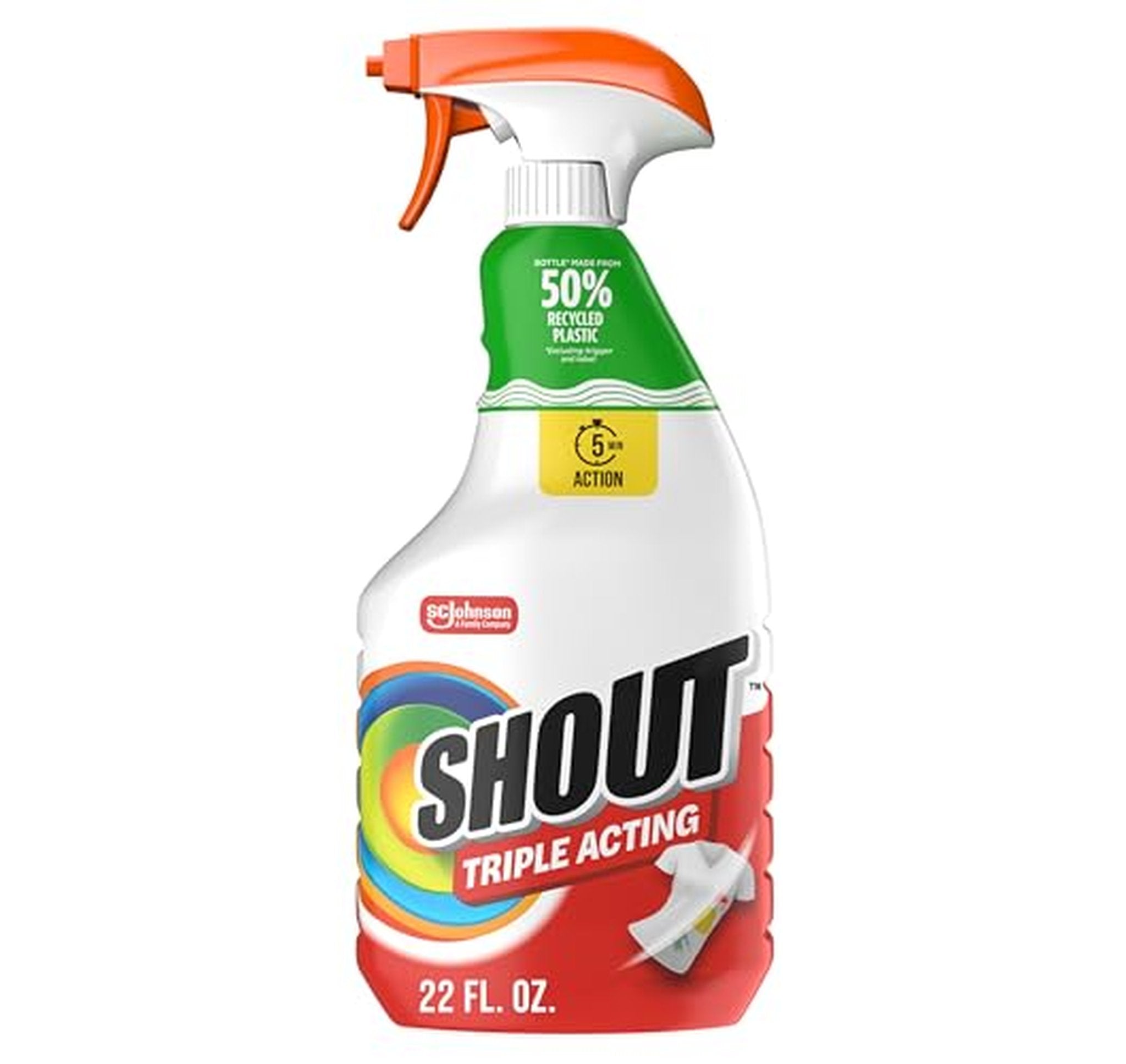 SHOUT Enzyme Laundry Stain Remover Spray 22oz