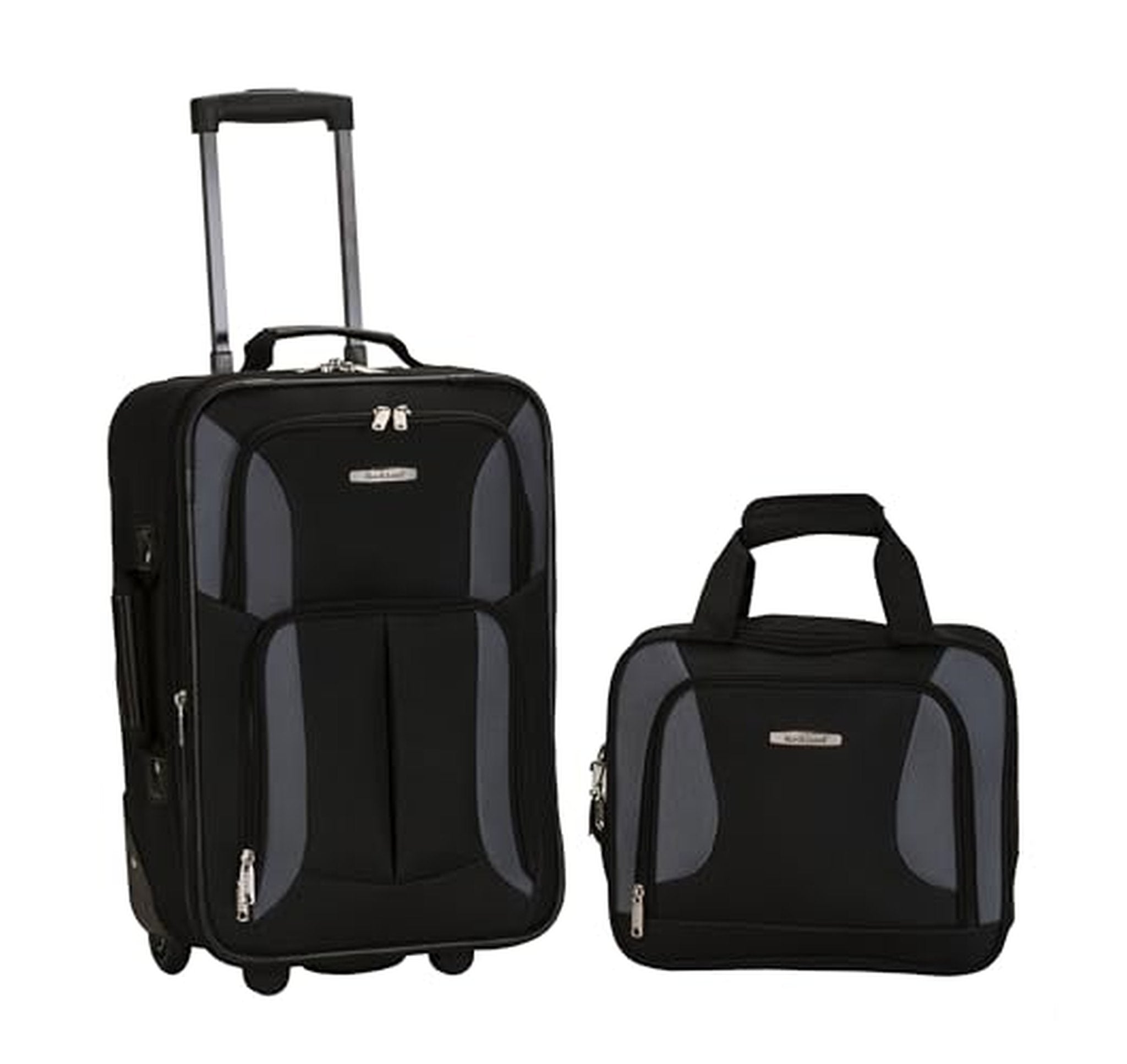 2 Piece Rockland Softside Upright Luggage Set