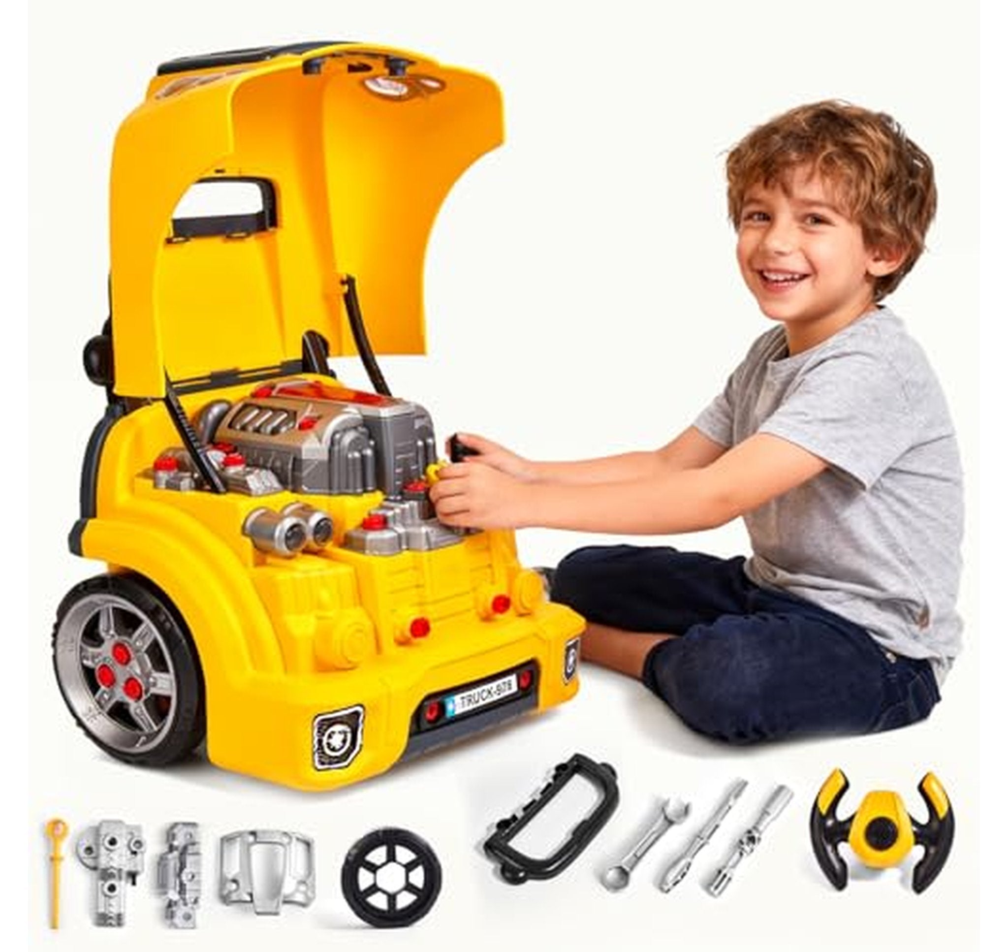 Take Apart Truck Engine Toy with Lights and Sounds