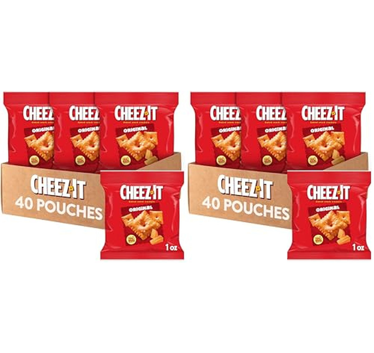 80 Pack Cheez-It Original Baked Cheese Crackers