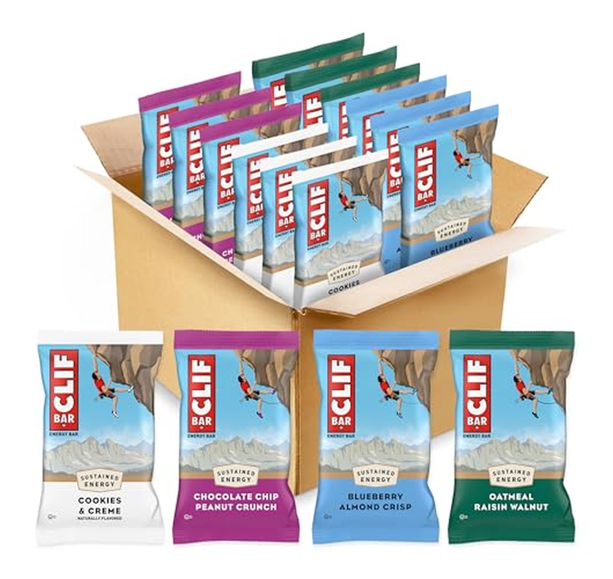 12 Pack CLIF Bar Energy Bars Variety Pack