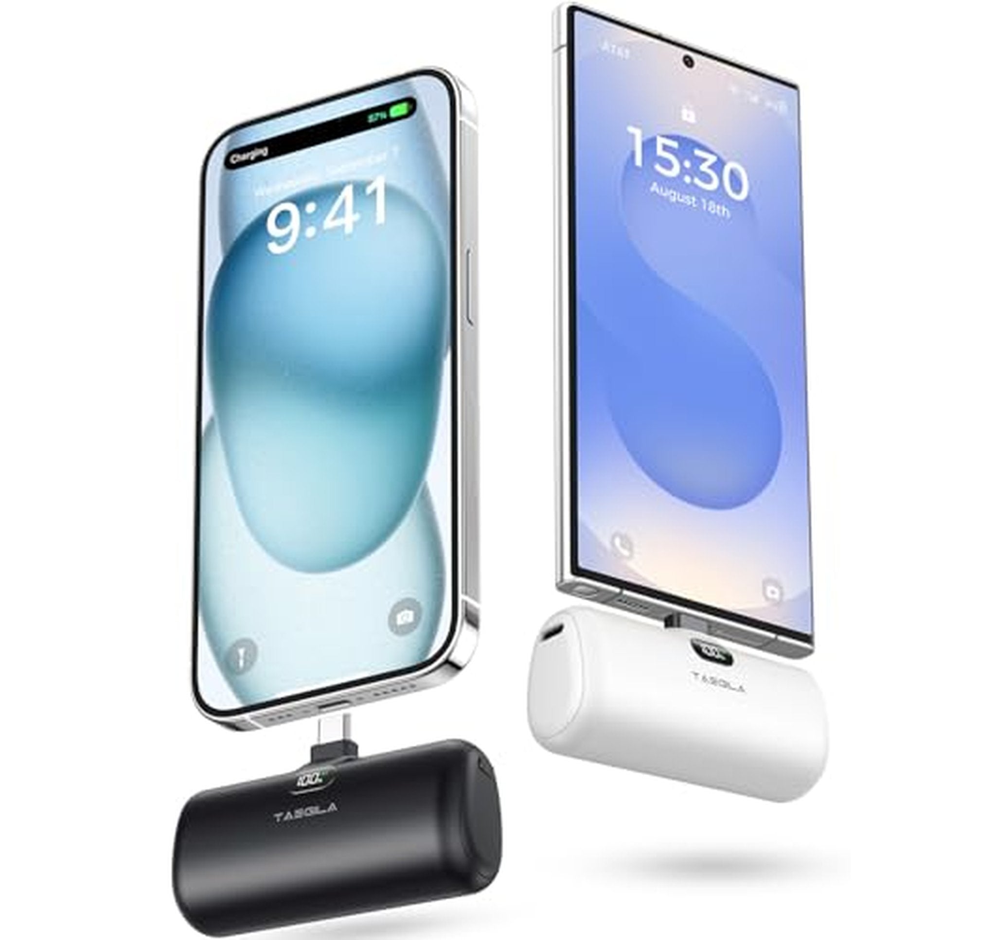 2 Pack 5000mAh USB-C Portable Phone Chargers