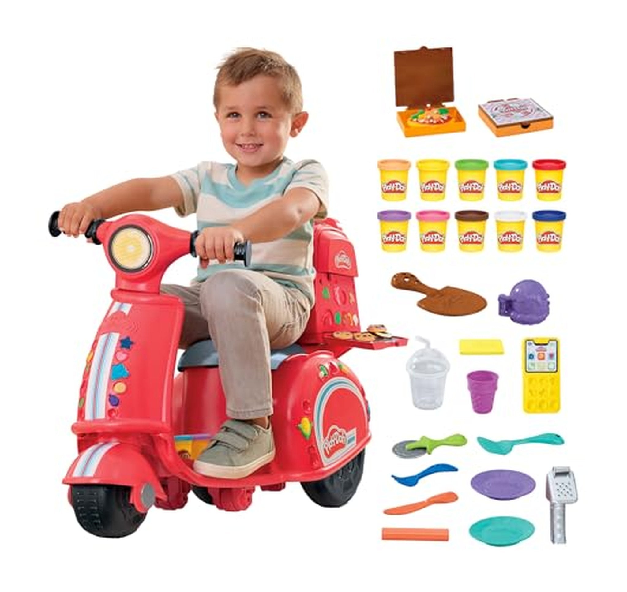 Play-Doh Pizza Delivery Scooter Ride-On Playset