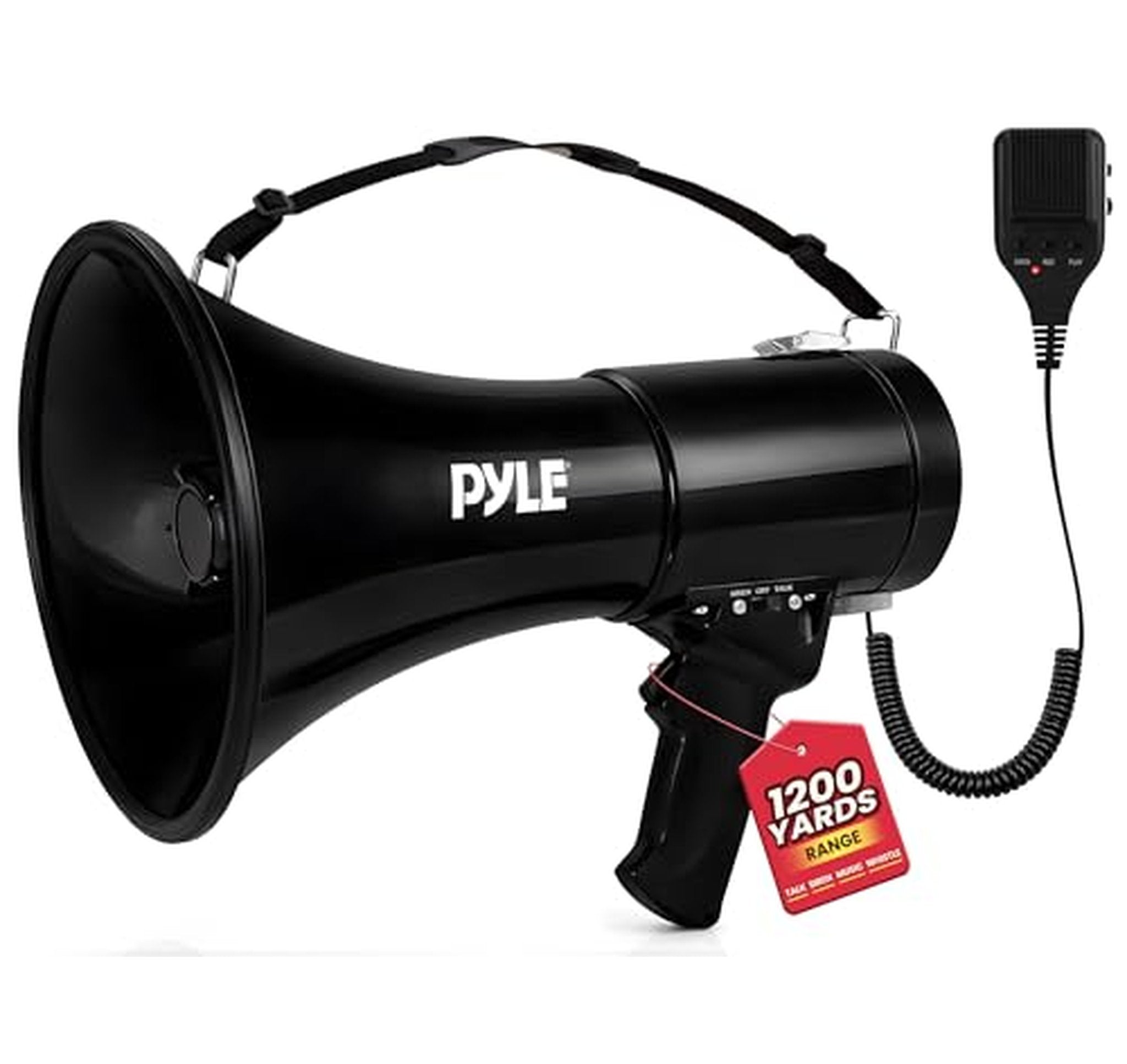 50W Megaphone Bullhorn with Siren and Record