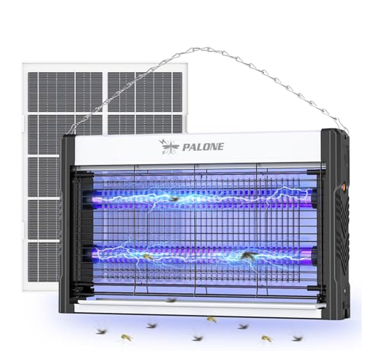 Solar Rechargeable Electric Outdoor Bug Zapper 4500V