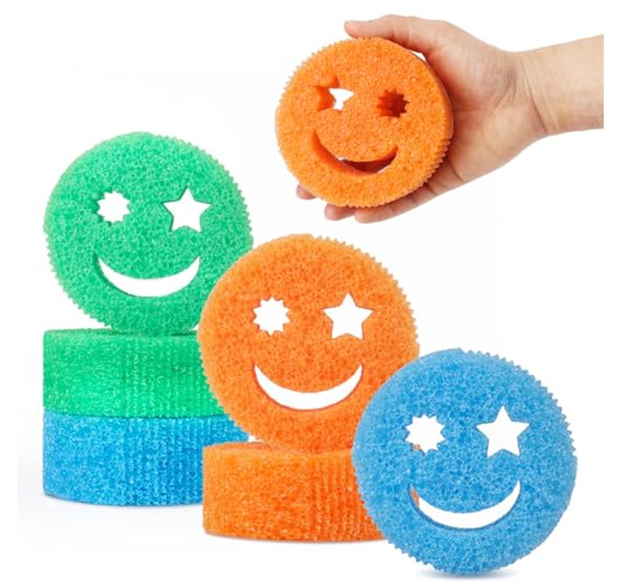 6 Pack Scratch Free Kitchen Dish Sponges